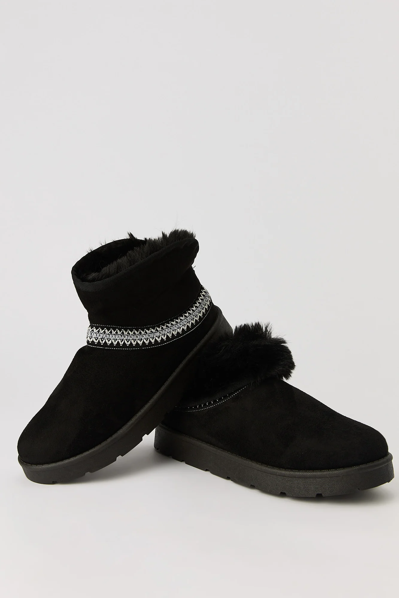 Faux Fur Lined Slipper Booties - Image 6