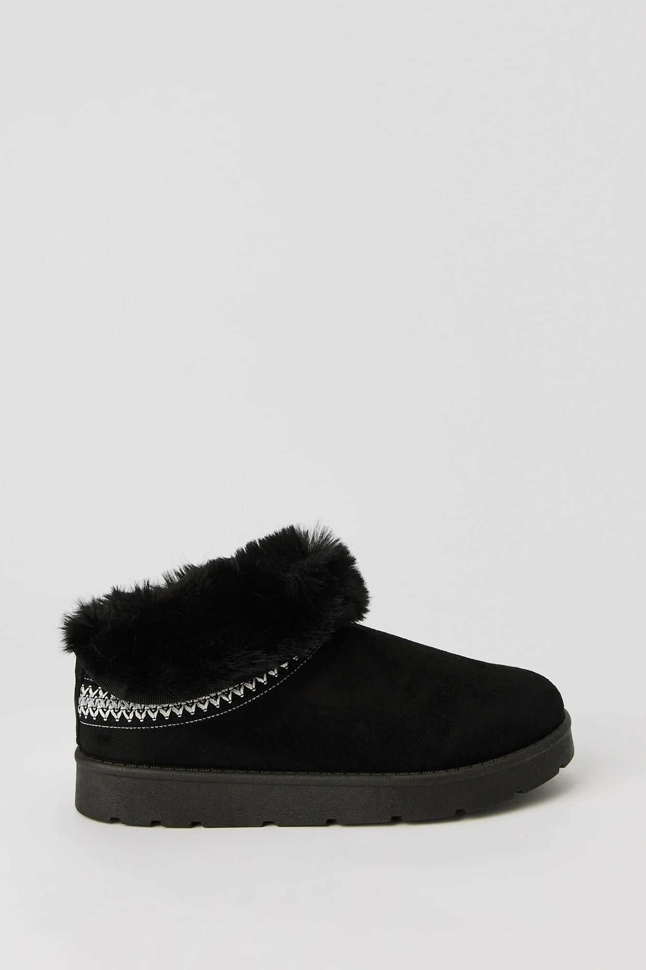 Faux Fur Lined Slipper Booties - Image 7