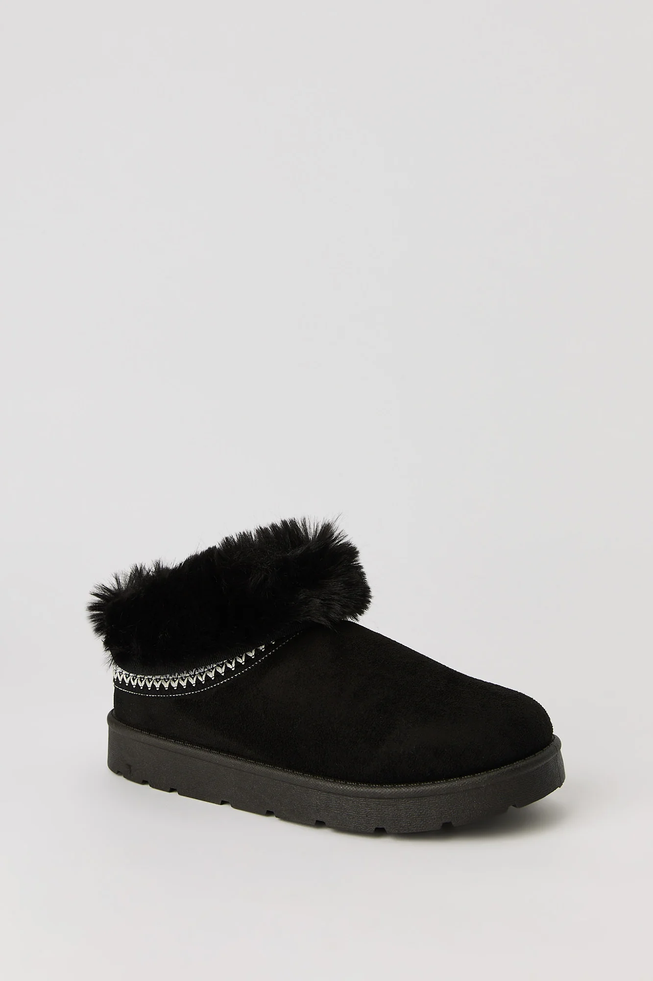 Faux Fur Lined Slipper Booties - Image 8