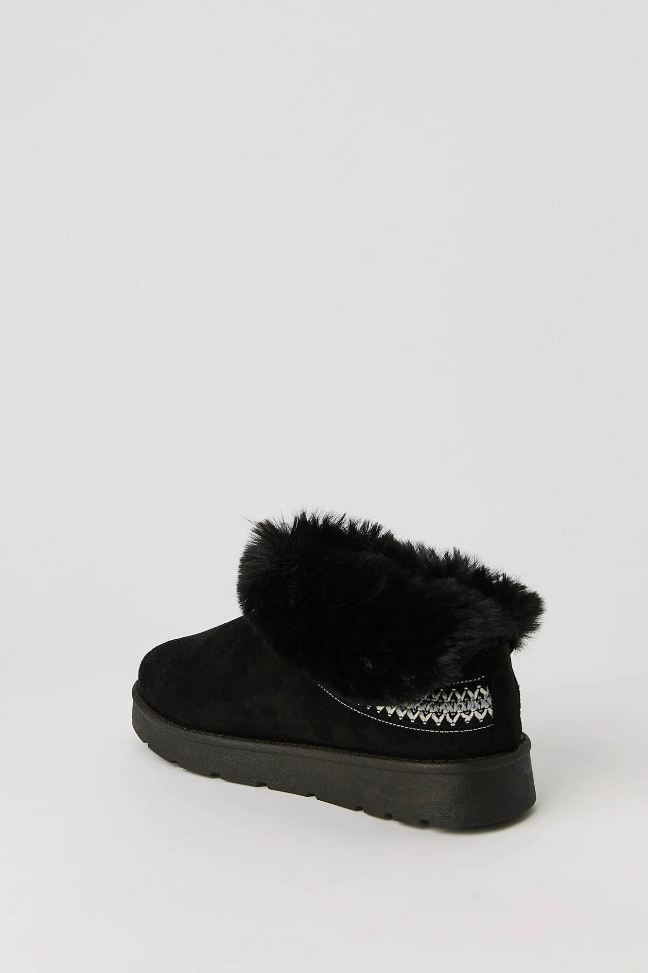 Faux Fur Lined Slipper Booties - Image 9