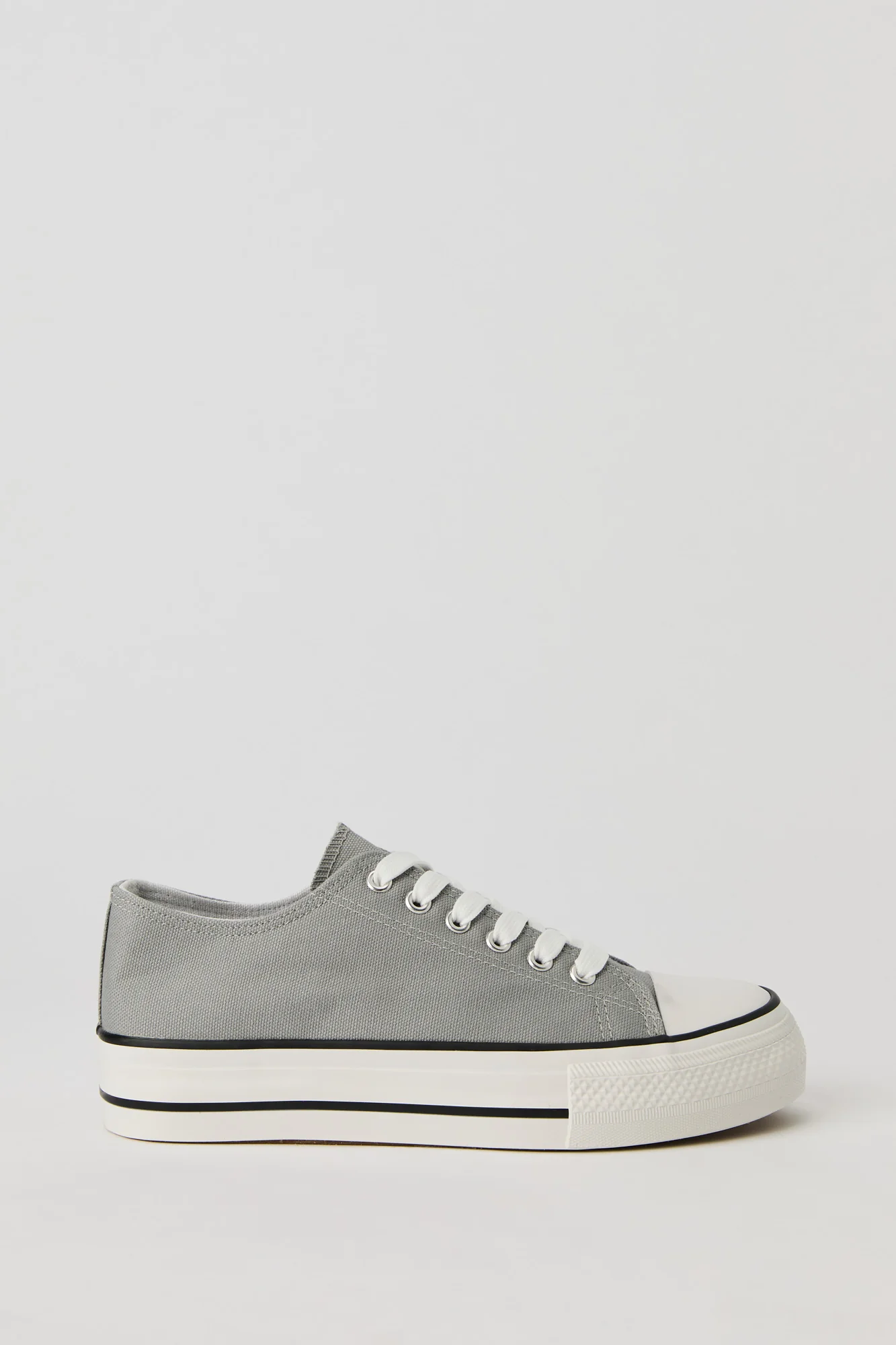 Low Top Platform Canvas Sneaker - Image 10