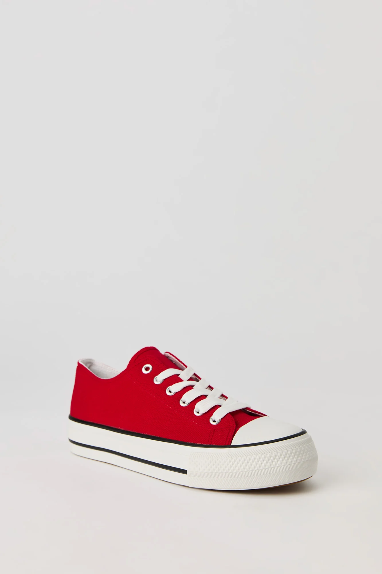Low Top Platform Canvas Sneaker - Image 3
