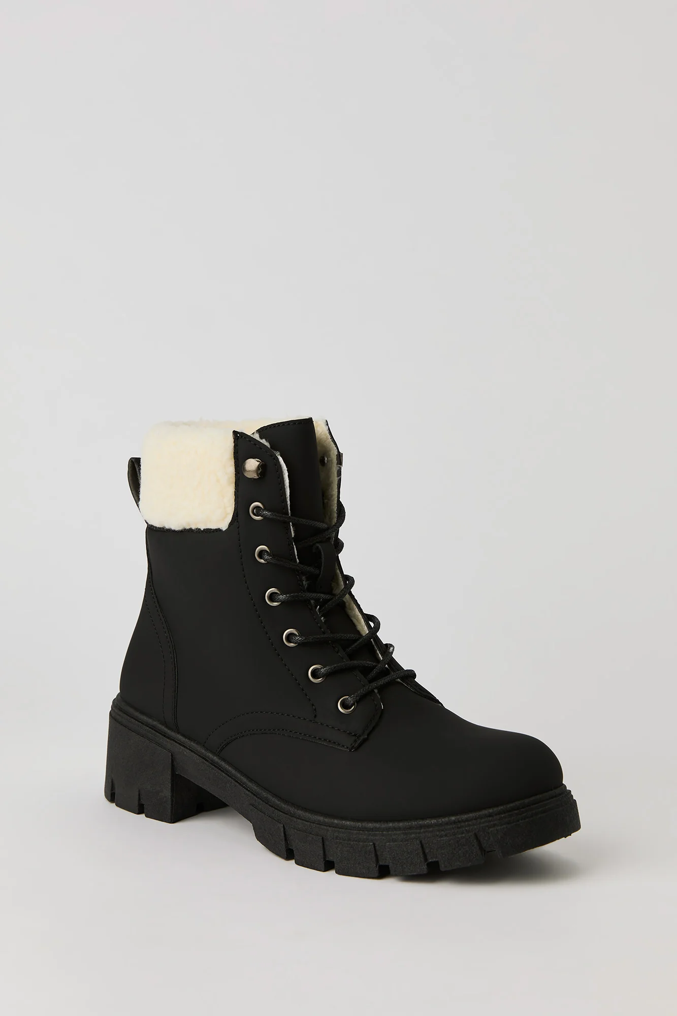 Bottes lacées doublées de similifourrure - Image 3