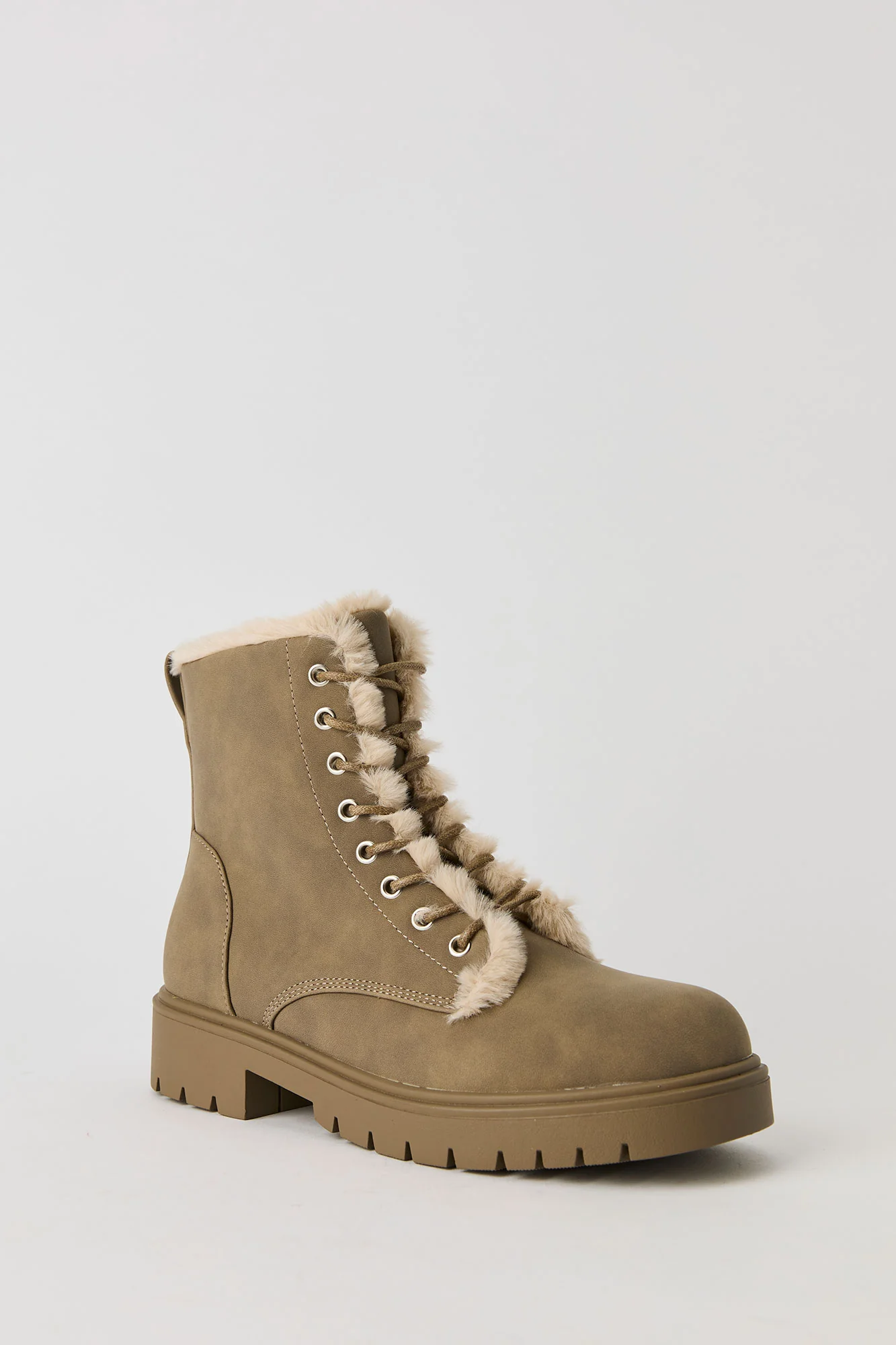 Faux Fur Lined Lace Up Boot - Image 2