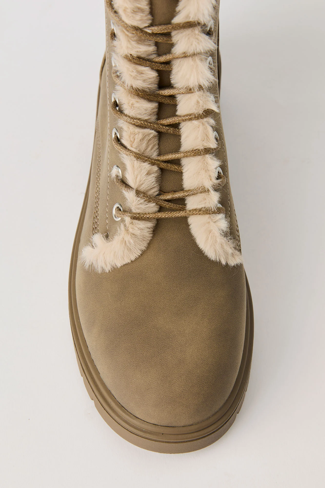 Faux Fur Lined Lace Up Boot - Image 4