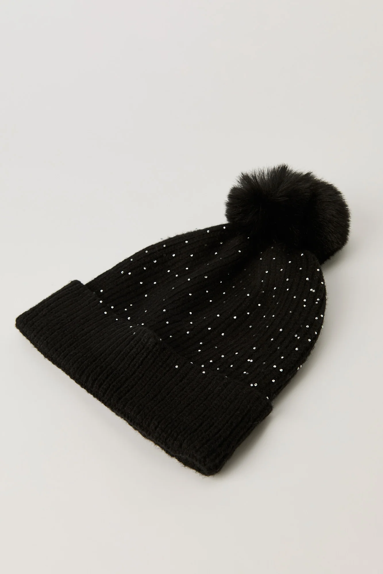 Rhinestone Beanie & Gloves Set (3 Pcs) - Image 5