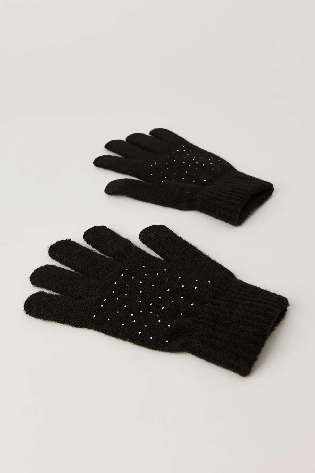 Rhinestone Beanie & Gloves Set (3 Pcs) - Image 6