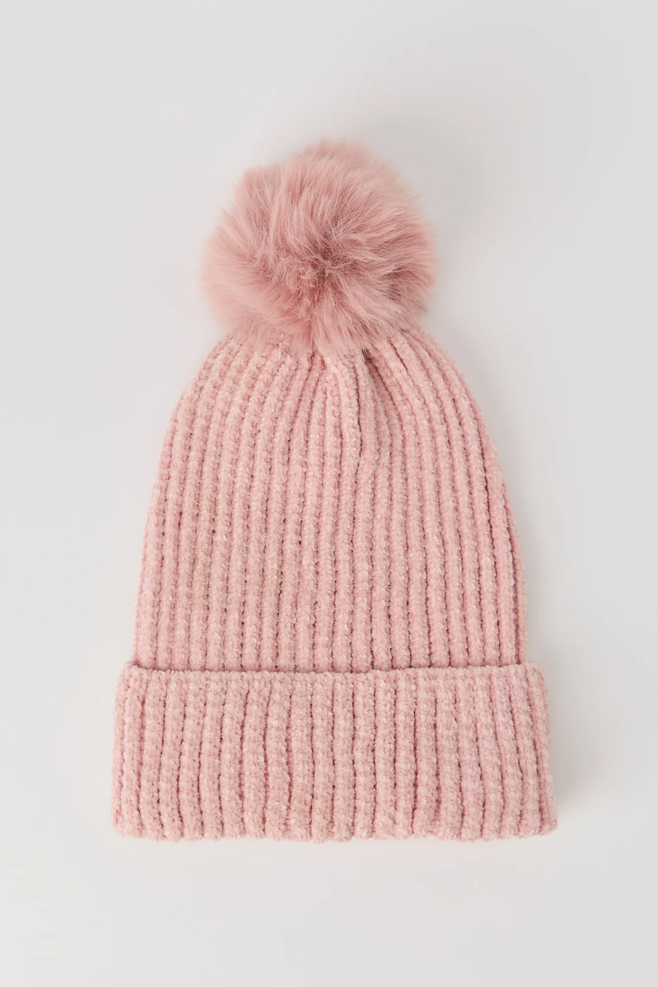 Bonnet côtelé en chenille