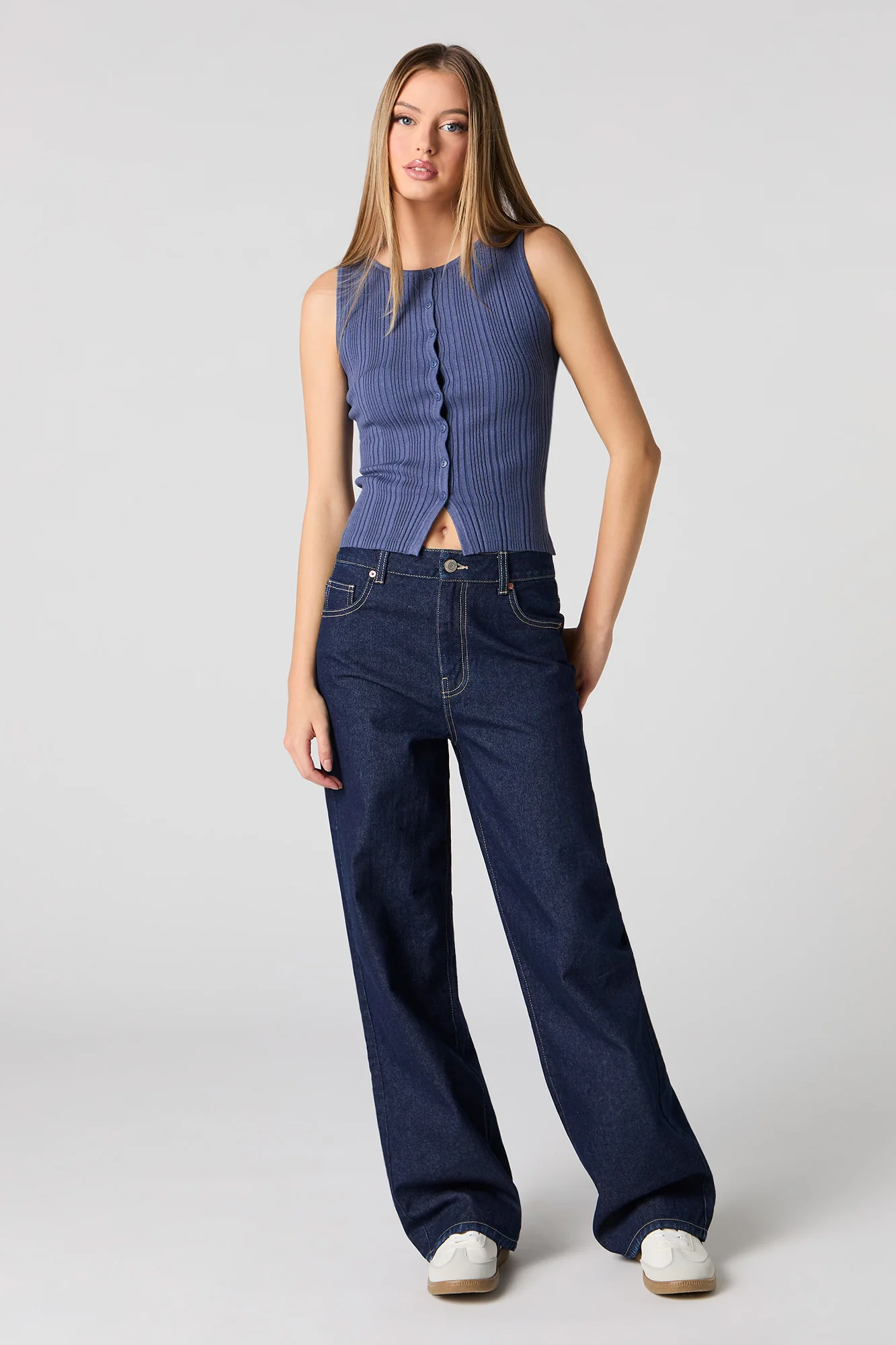 Veste boutonnée en tricot côtelé - Image 12