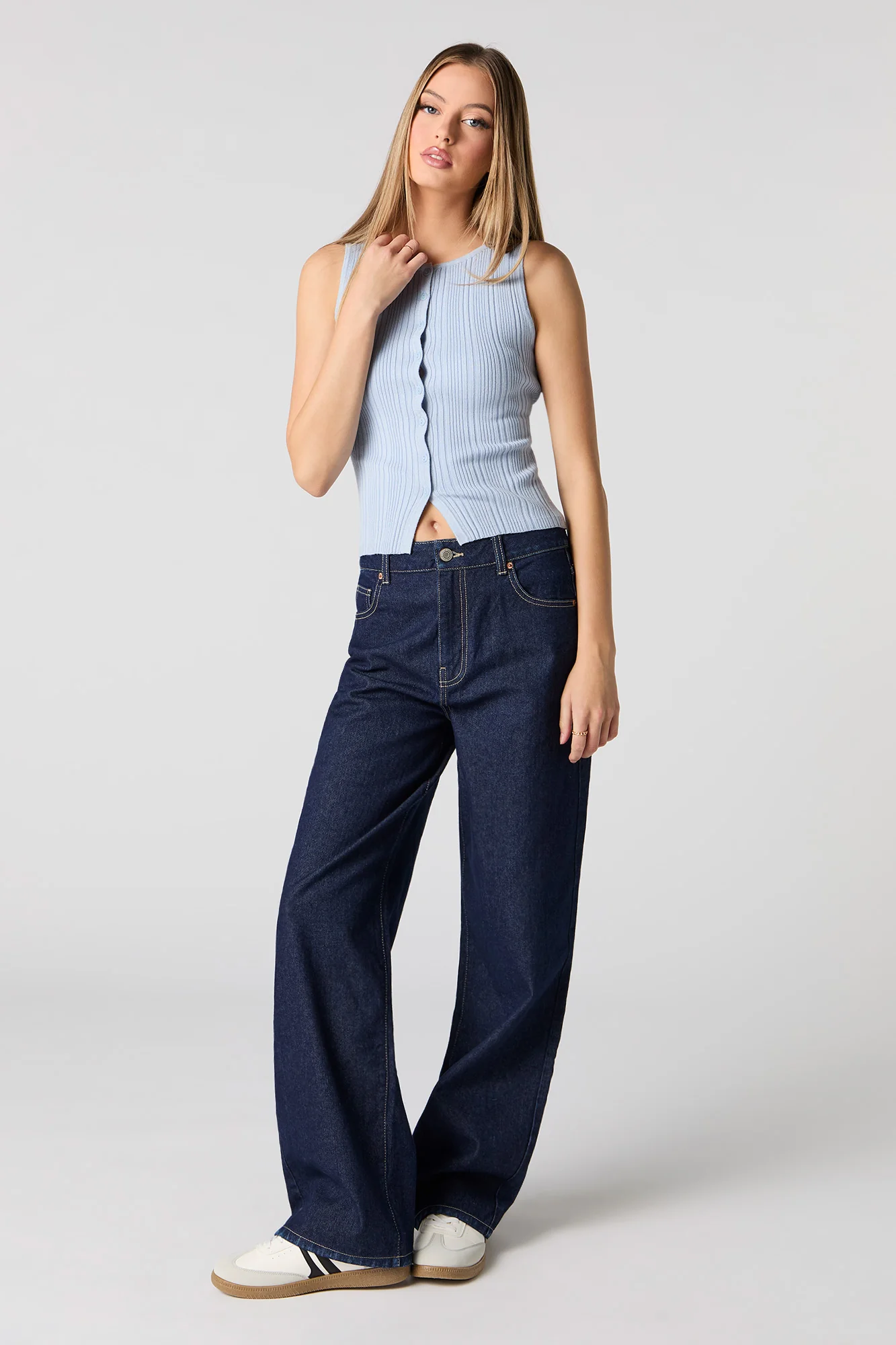 Veste boutonnée en tricot côtelé - Image 15