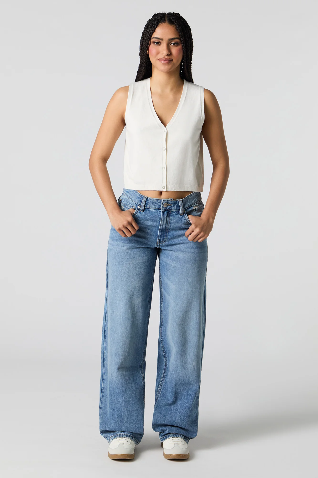Veste boutonnée en tricot - Image 3