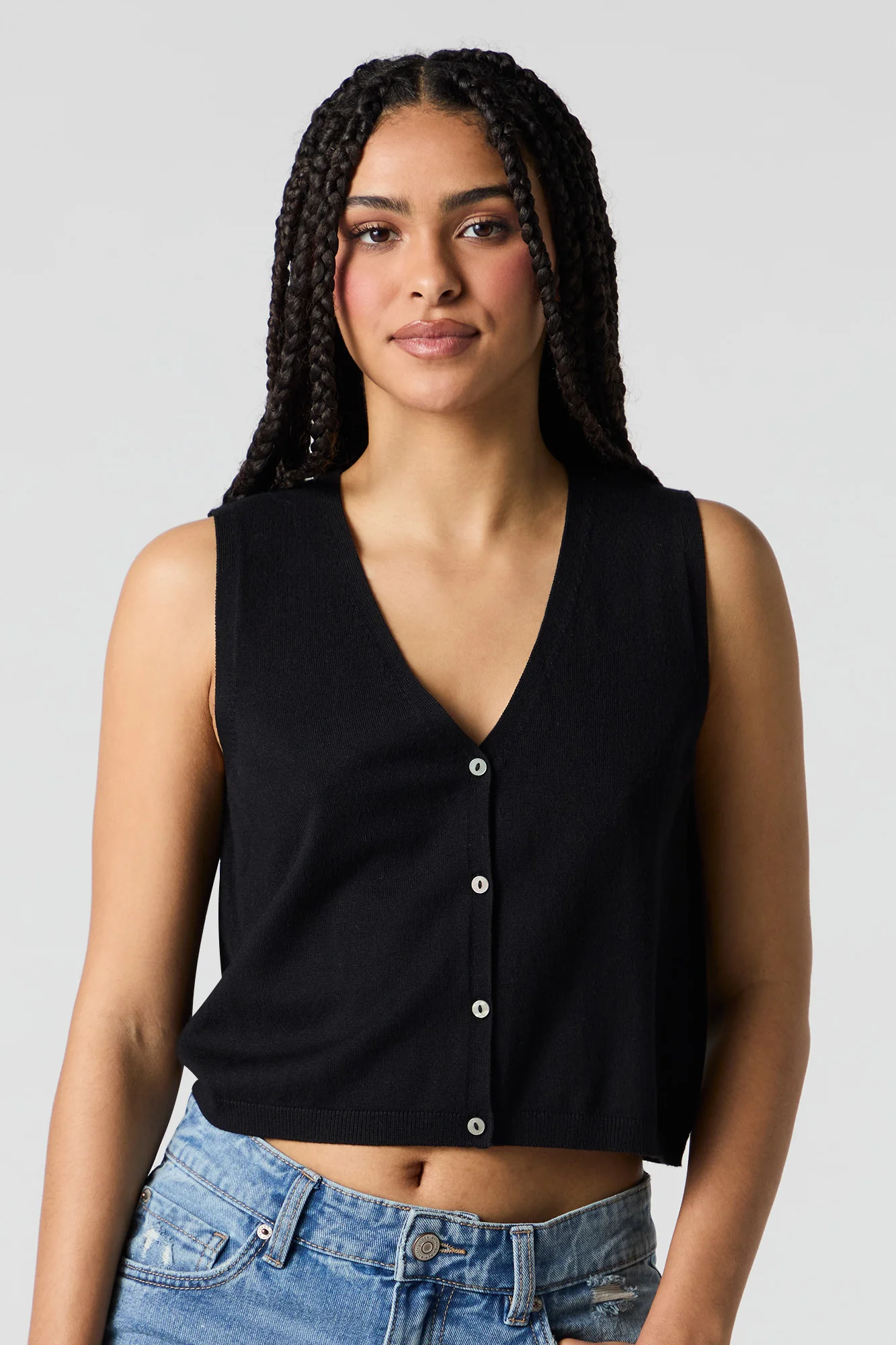 Veste boutonnée en tricot - Image 4