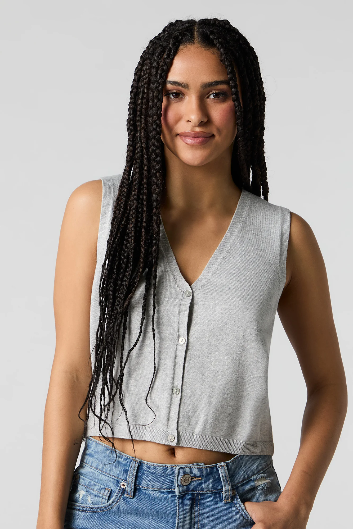 Veste boutonnée en tricot - Image 7