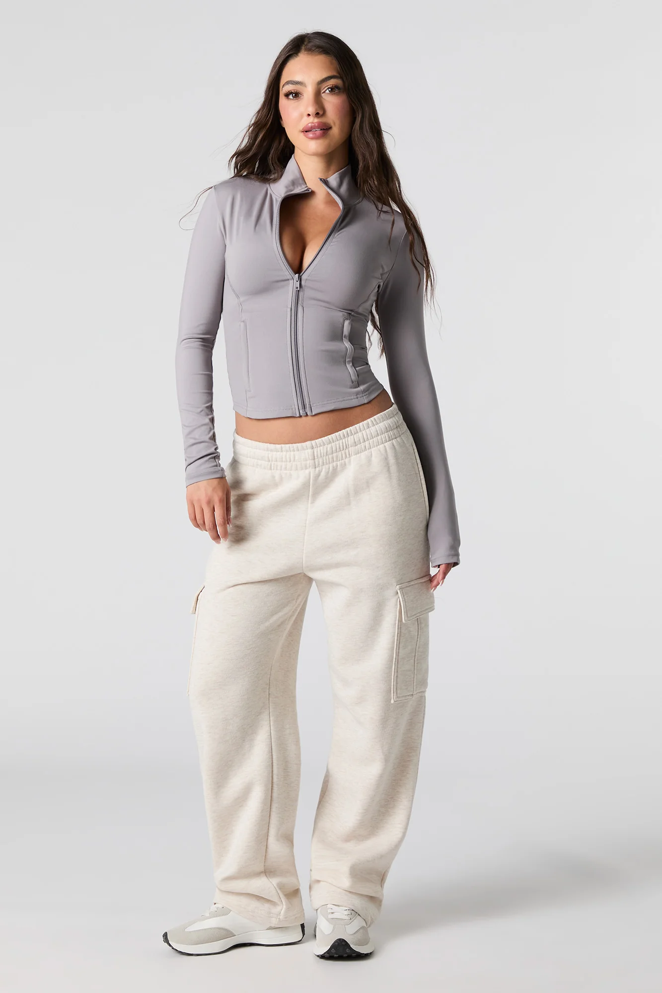 Active Zip-Up Cropped Jacket - Image 15