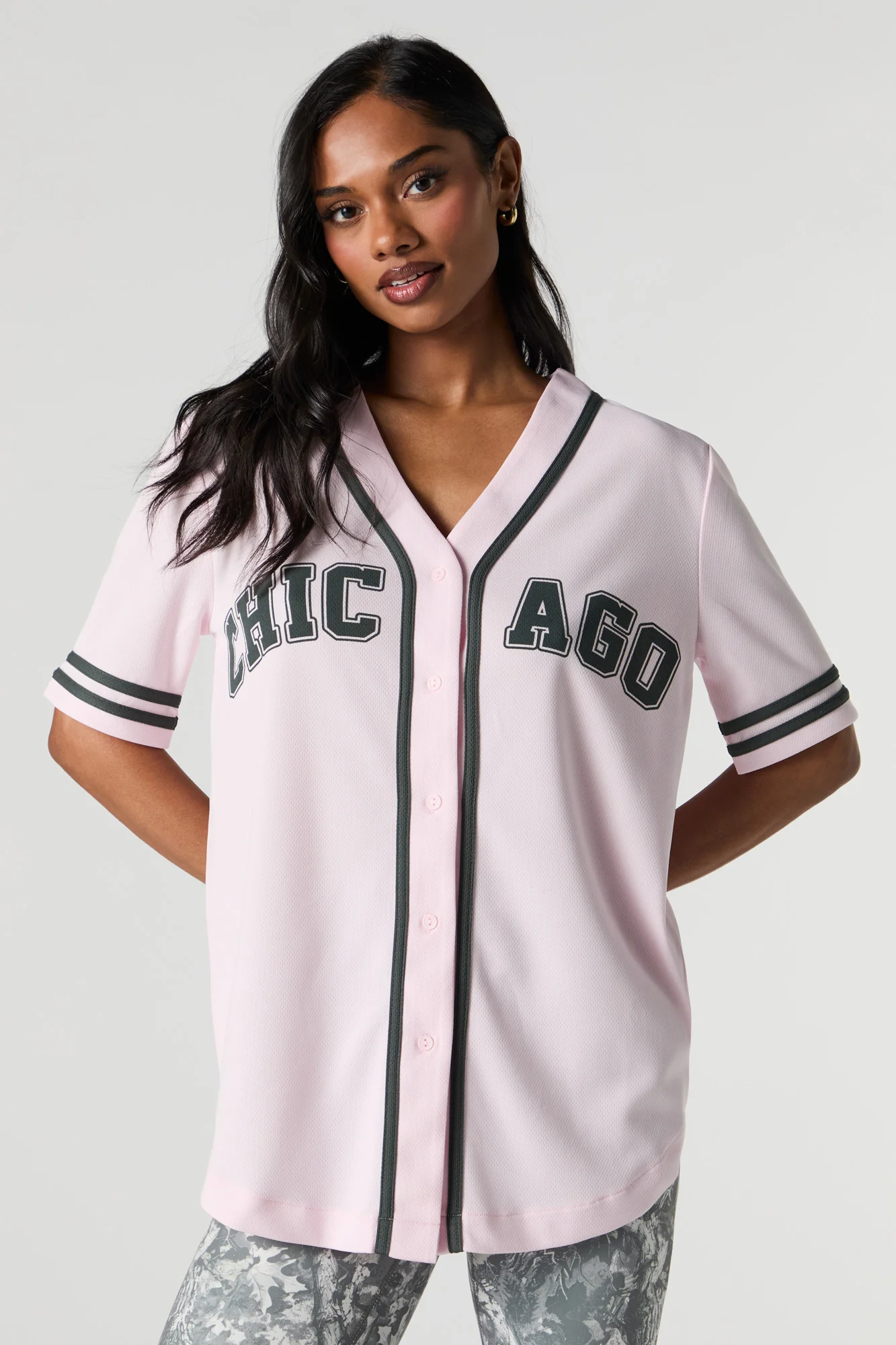 Jersey de baseball en filet à imprimé City - Image 14