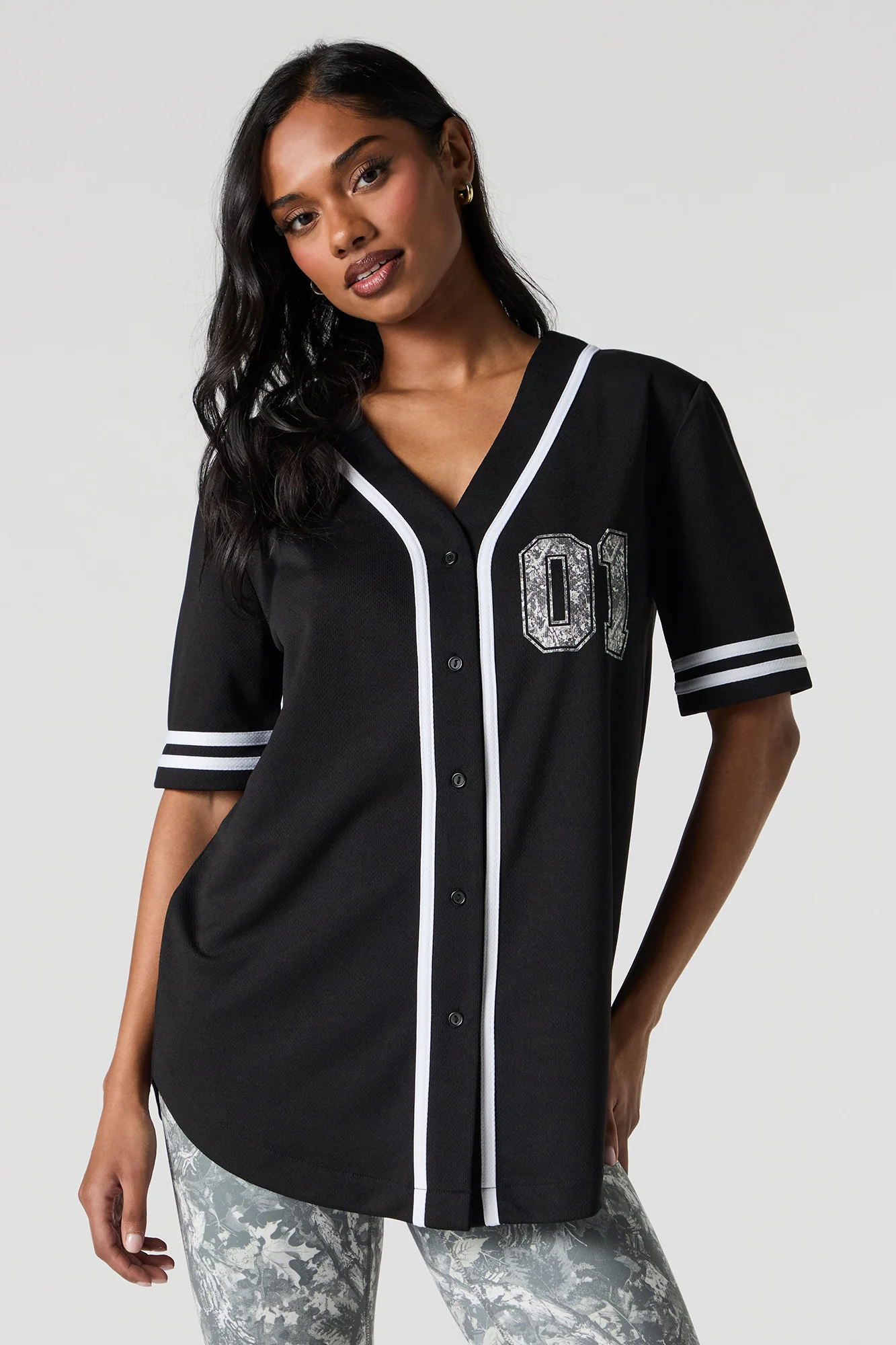 Jersey de baseball en filet à imprimé City - Image 5