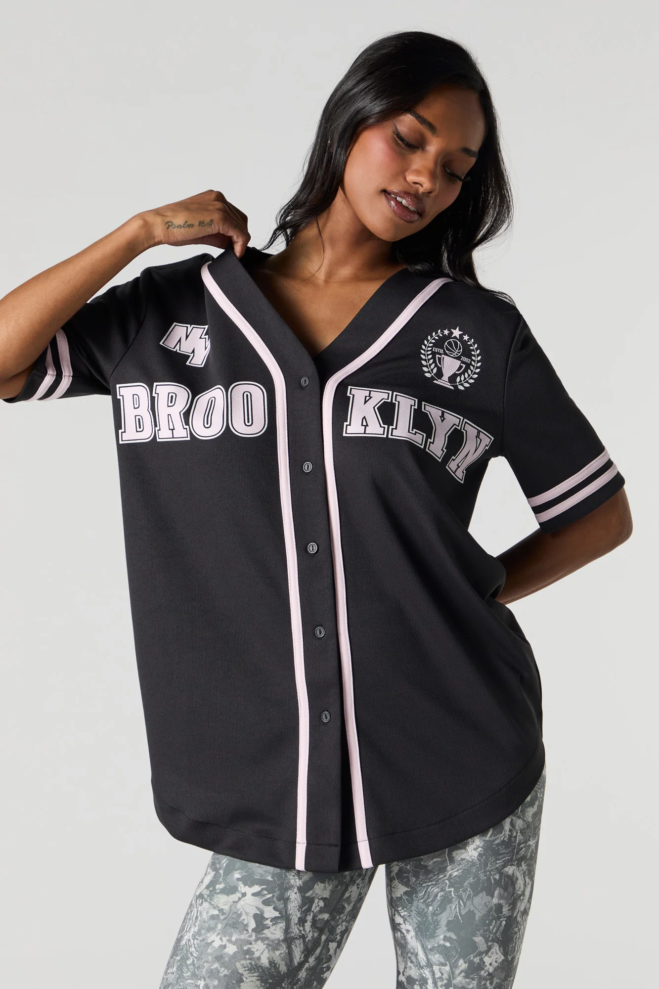 Jersey de baseball en filet à imprimé City - Image 8