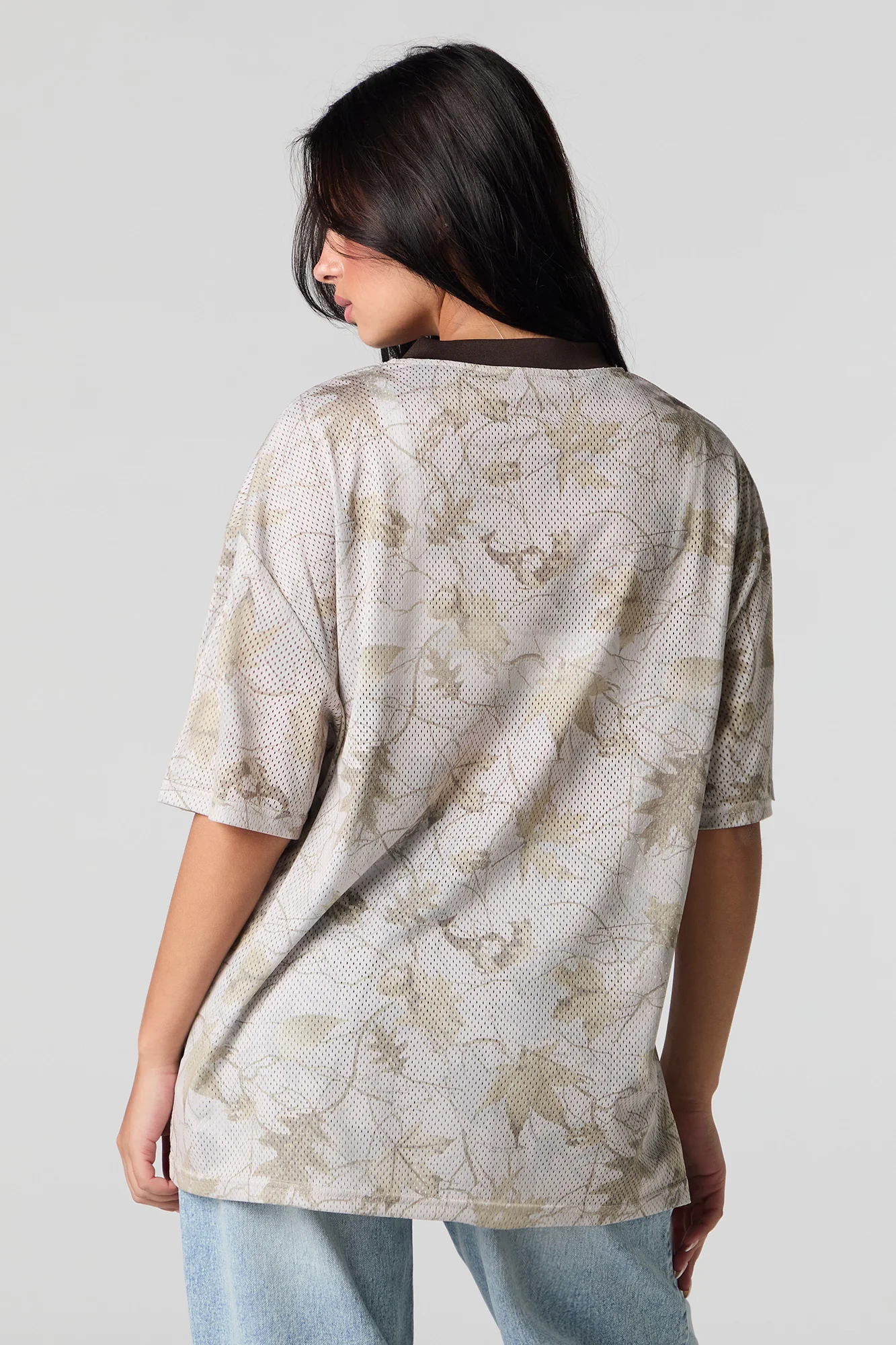 Graphic Mesh Football Jersey - Image 5