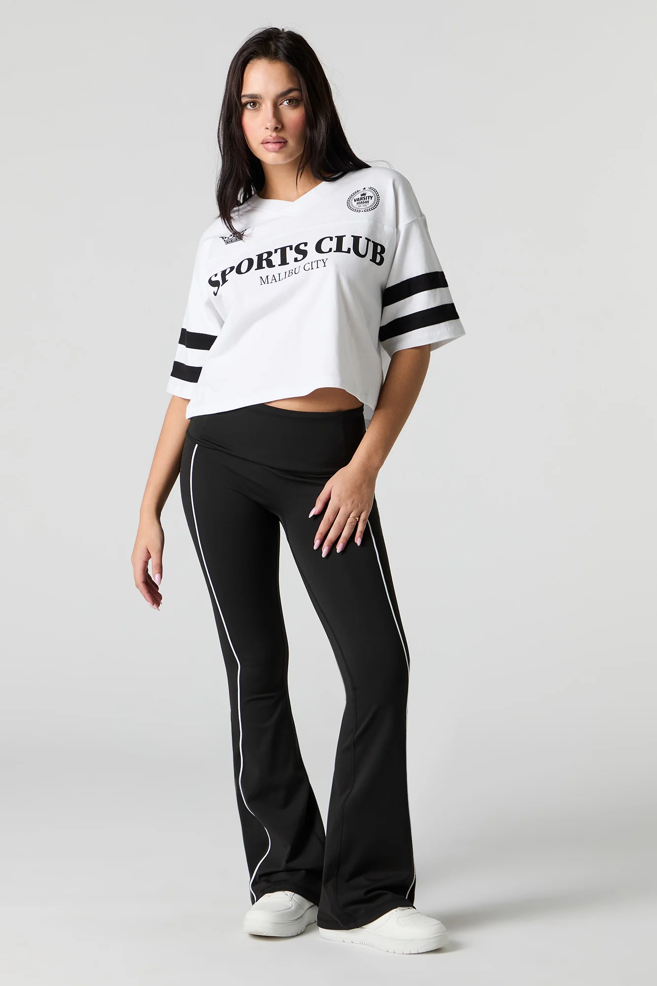 Pantalon évasé à détail passepoil Sommer Ray Active
