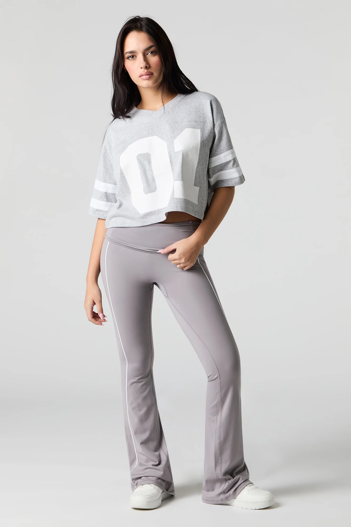 Pantalon évasé à détail passepoil Sommer Ray Active - Image 7