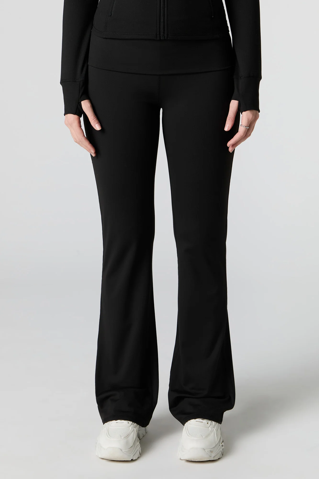 Foldover Waist Flare Legging - Image 5