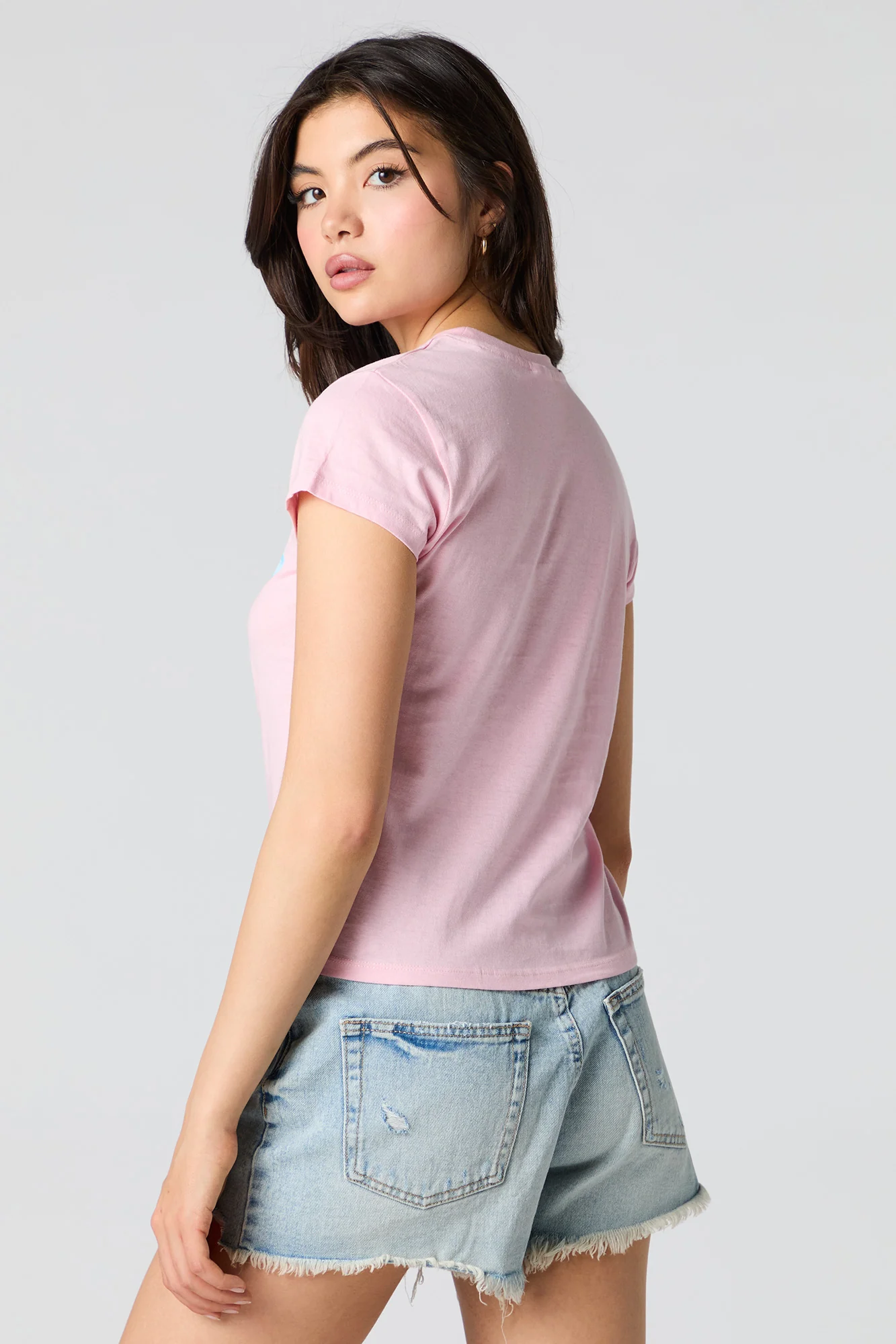 Hibiscus Graphic Fitted T-Shirt - Image 2