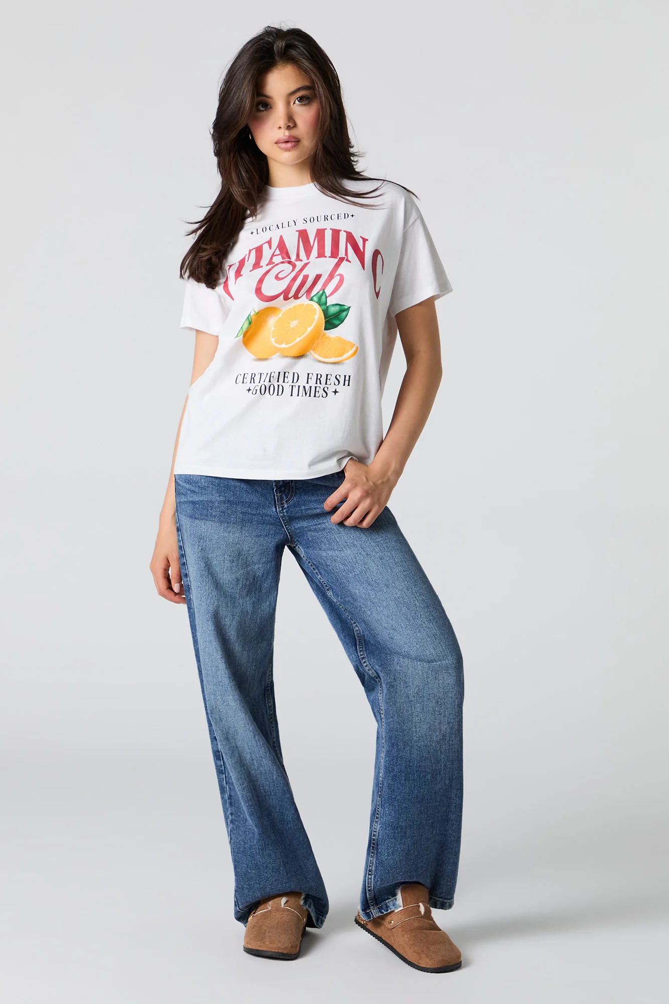 Vitamin C Graphic Boyfriend T-Shirt - Image 3