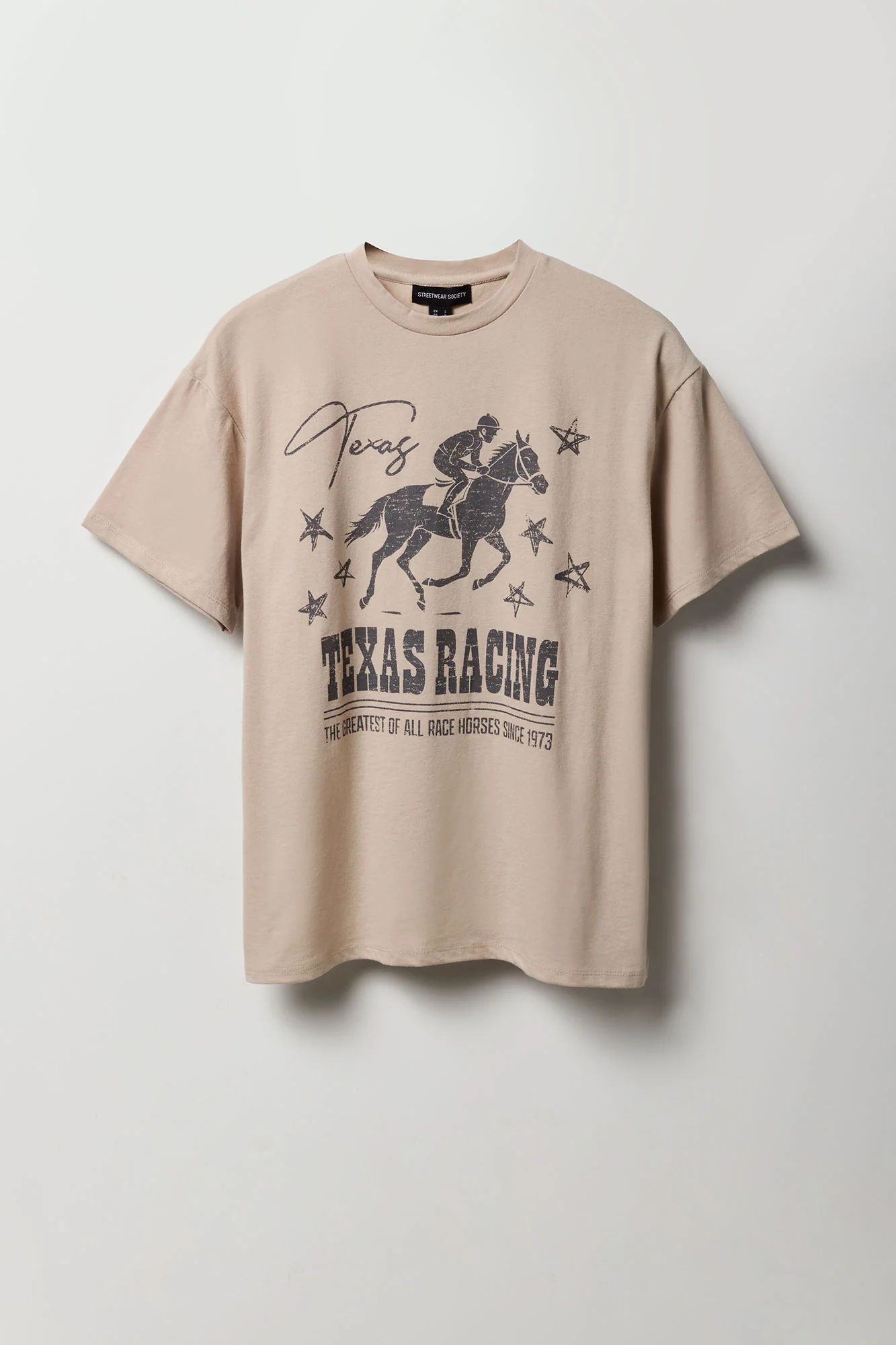 T-shirt de coupe garçonne à imprimé Texas Racing - Image 2