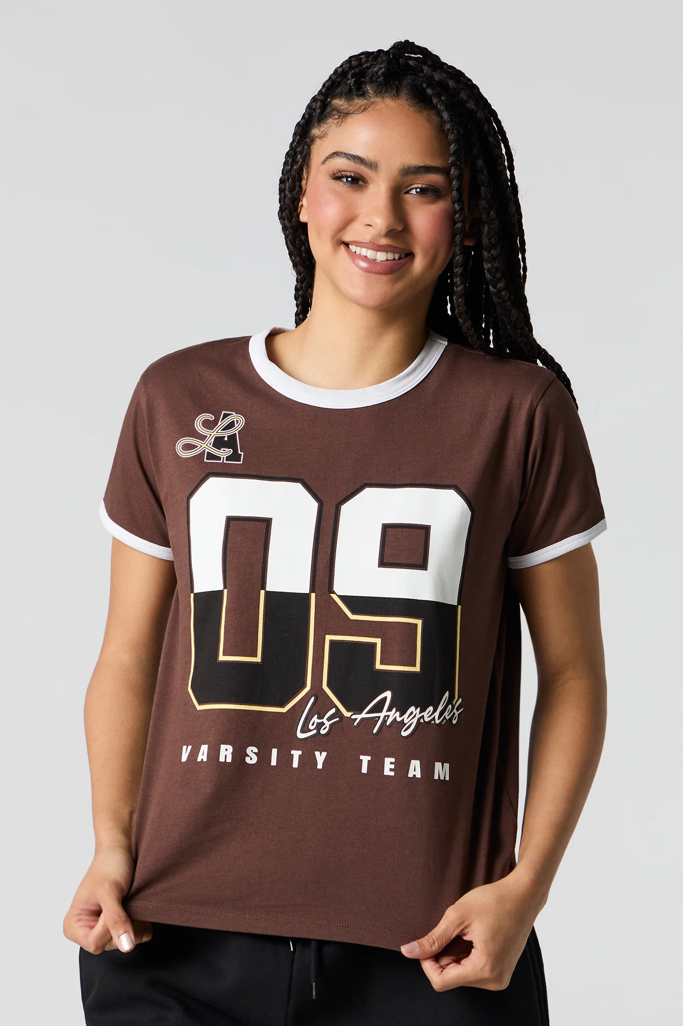 T-shirt à liséré contrastant avec imprimé - Image 10
