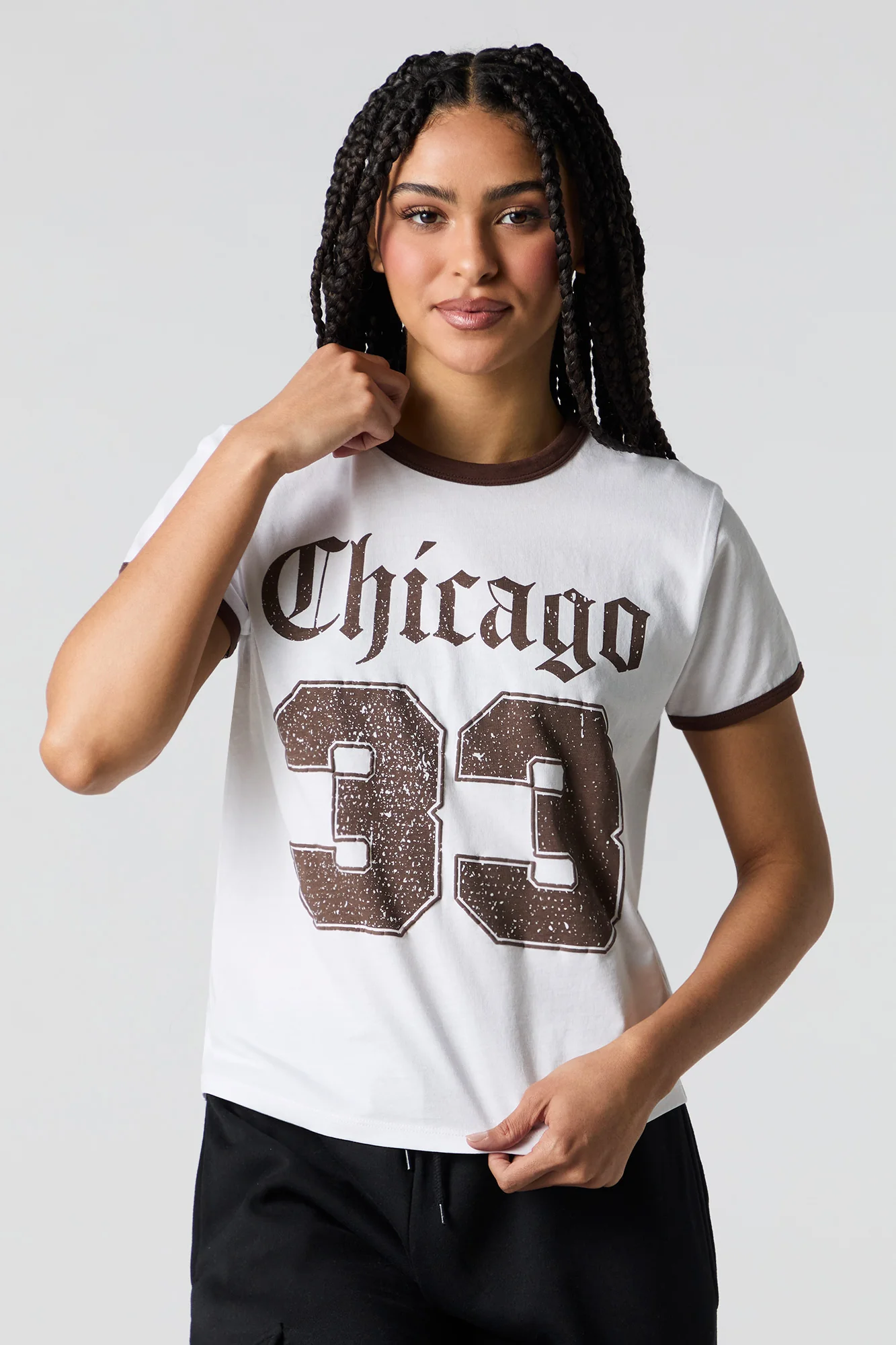 T-shirt à liséré contrastant avec imprimé - Image 16