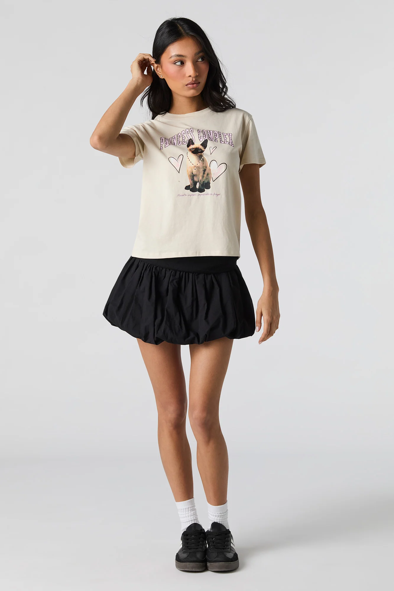 Princess Complex Rhinestone Graphic T-Shirt - Image 3