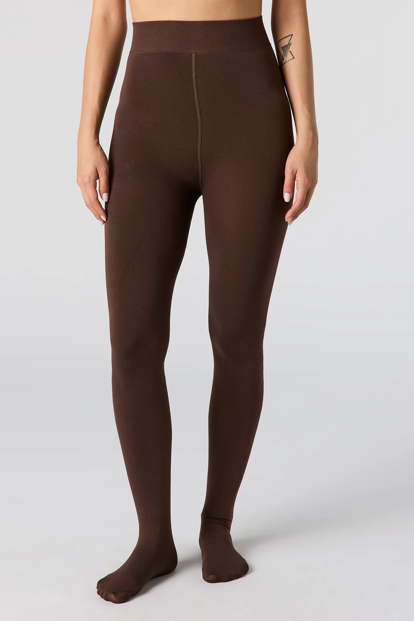 Bas collants doublés de similifourrure