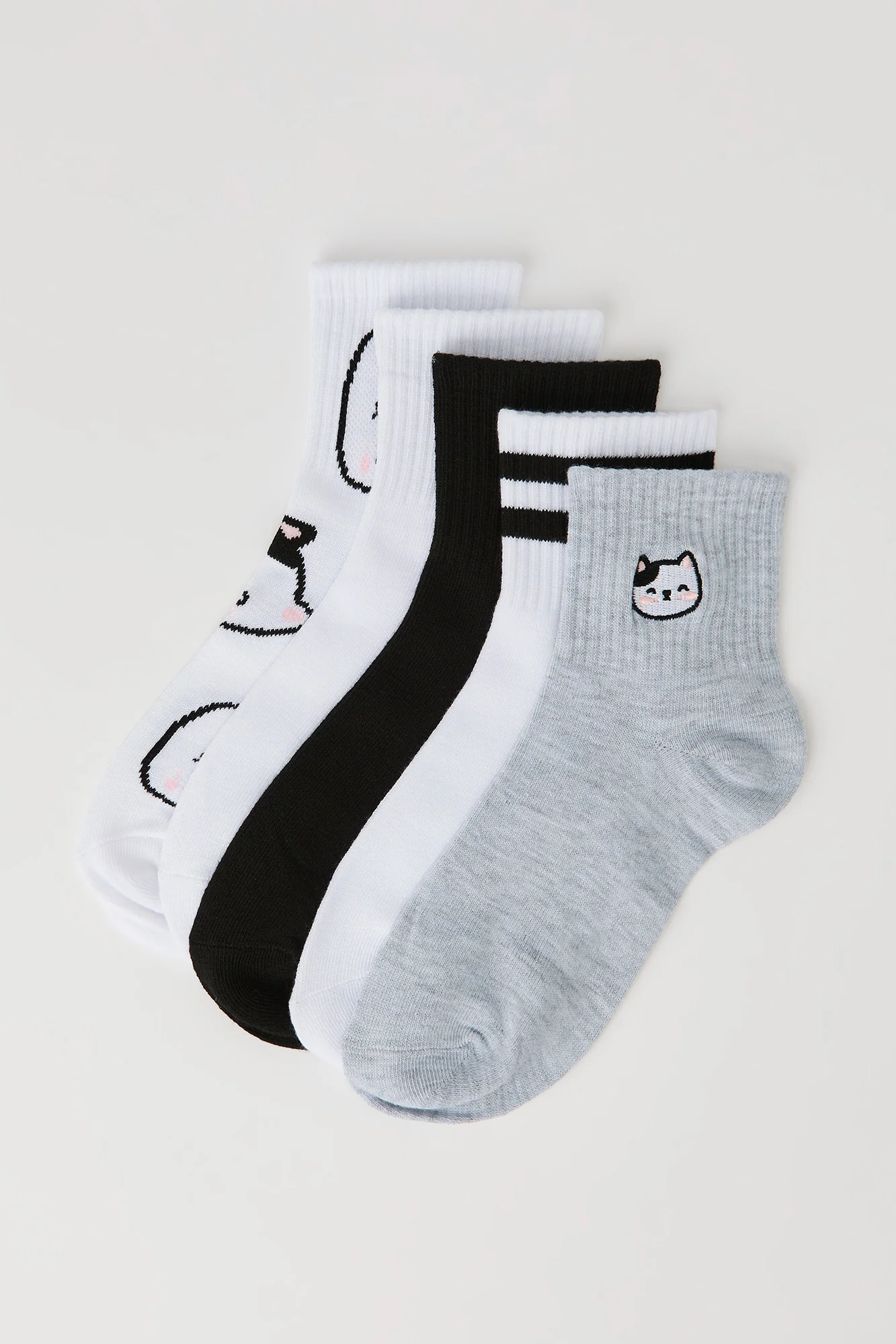 Critter Embroidered Quarter Socks (5 Pack) - Image 2