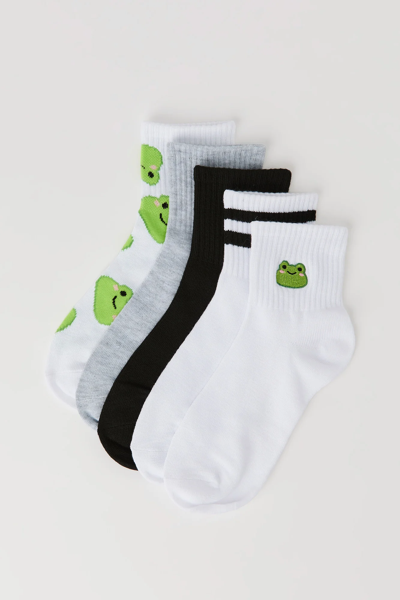 Critter Embroidered Quarter Socks (5 Pack) - Image 3
