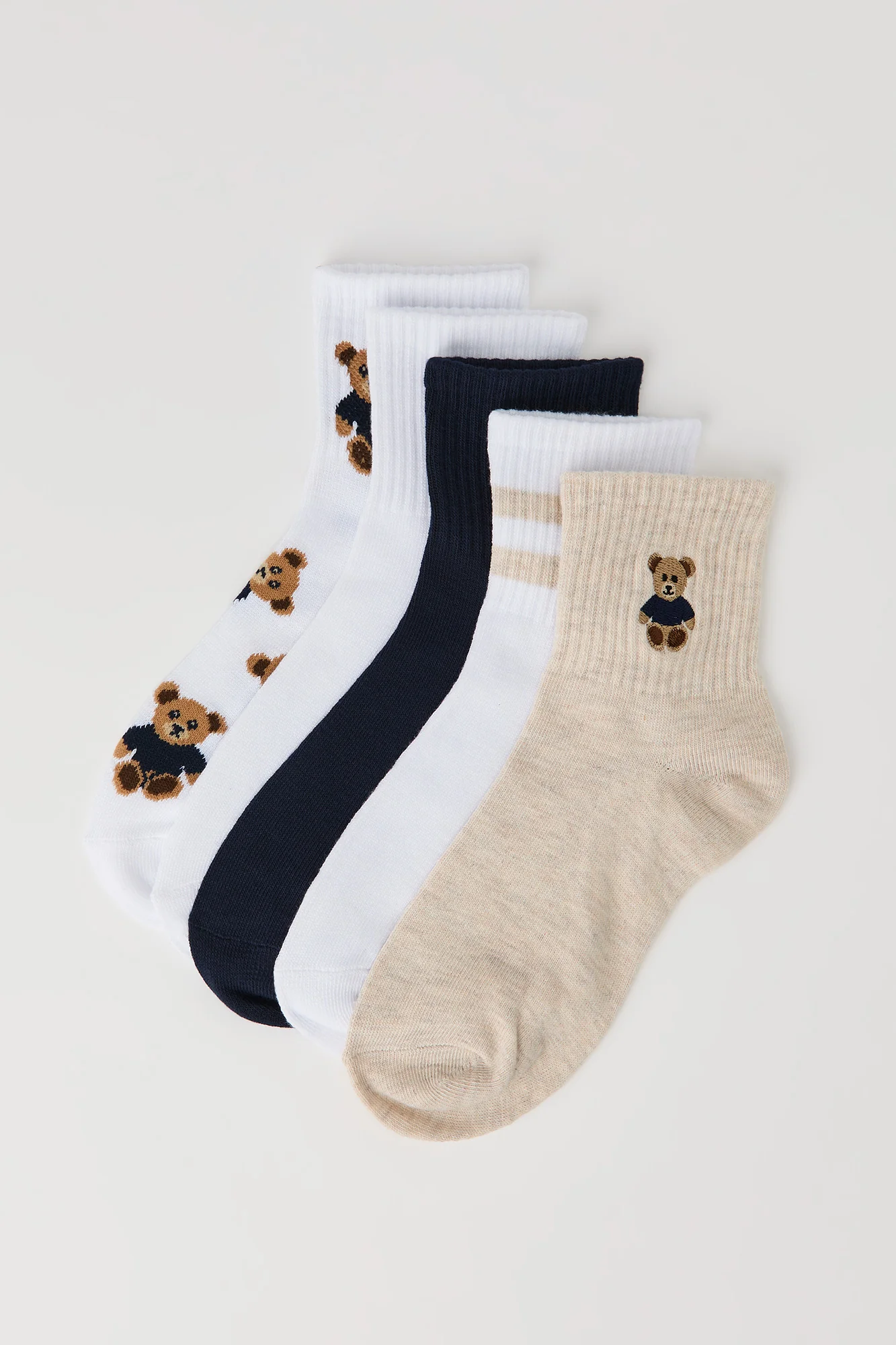 Embroidered Quarter Socks (5 Pack) - Image 2