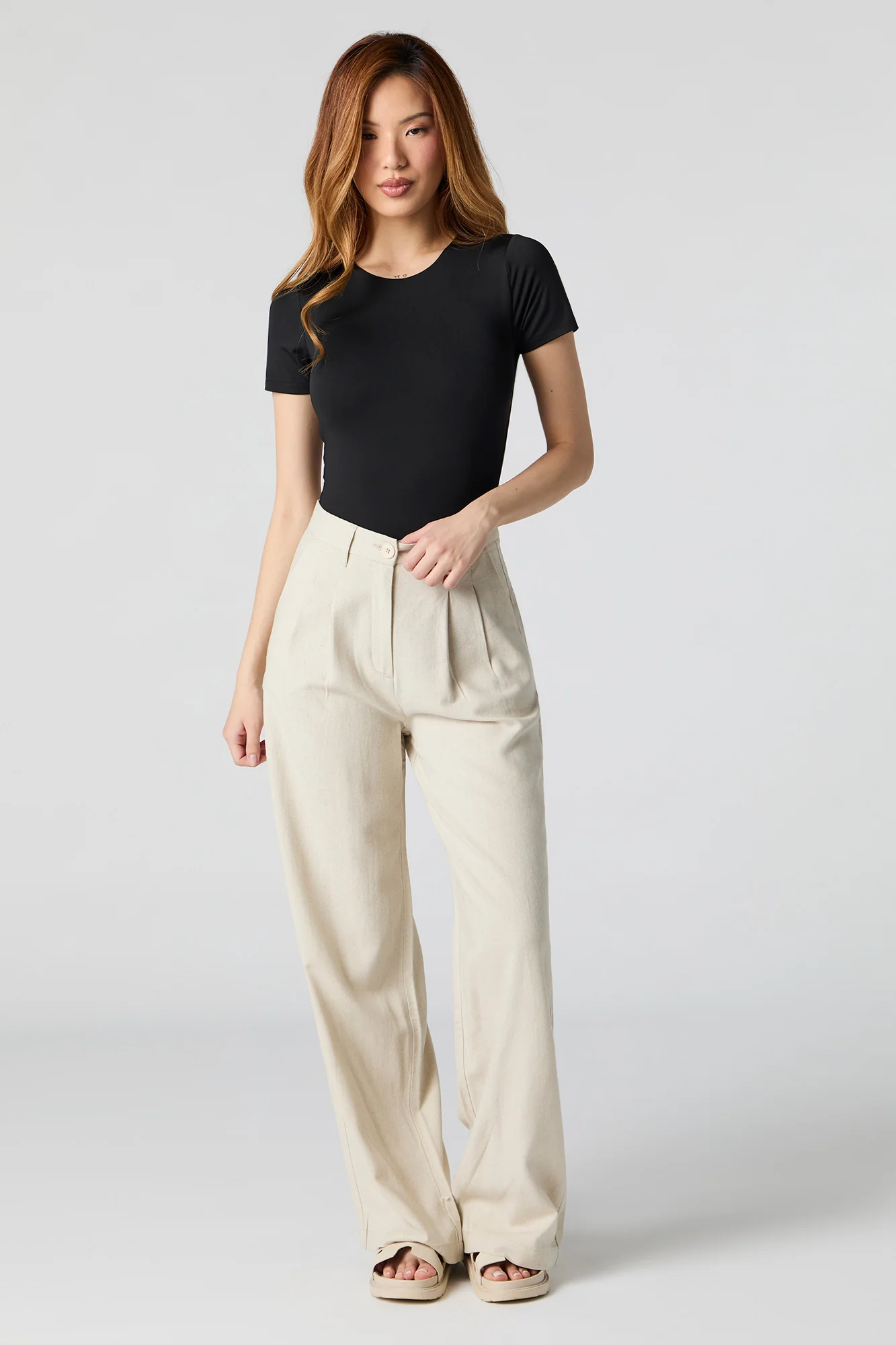 Contour Round Neck Short Sleeve Bodysuit - Image 11