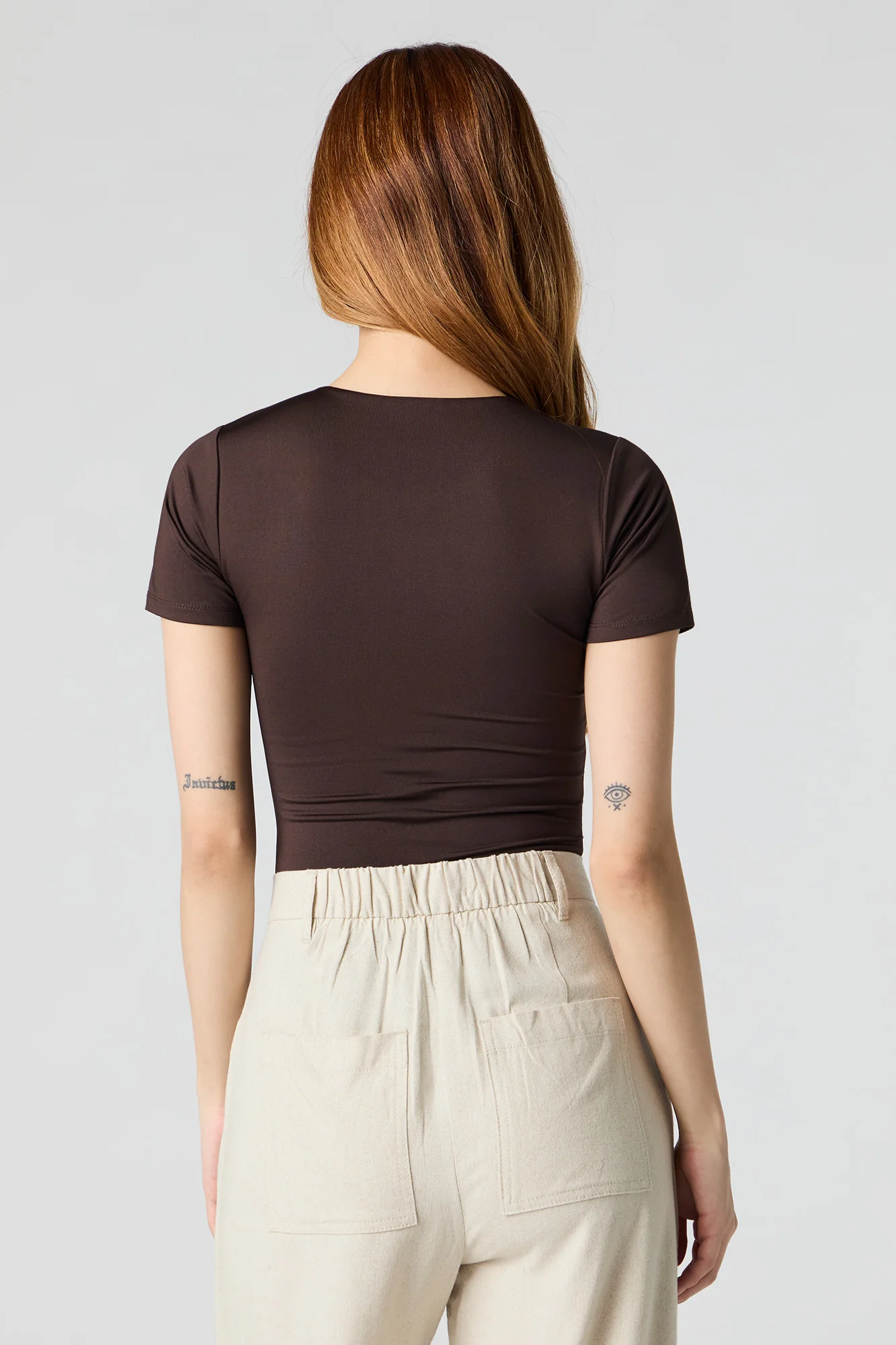 Contour Round Neck Short Sleeve Bodysuit - Image 18