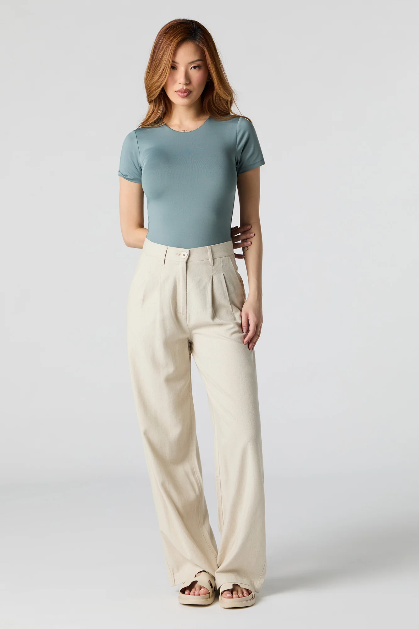 Contour Round Neck Short Sleeve Bodysuit - Image 23
