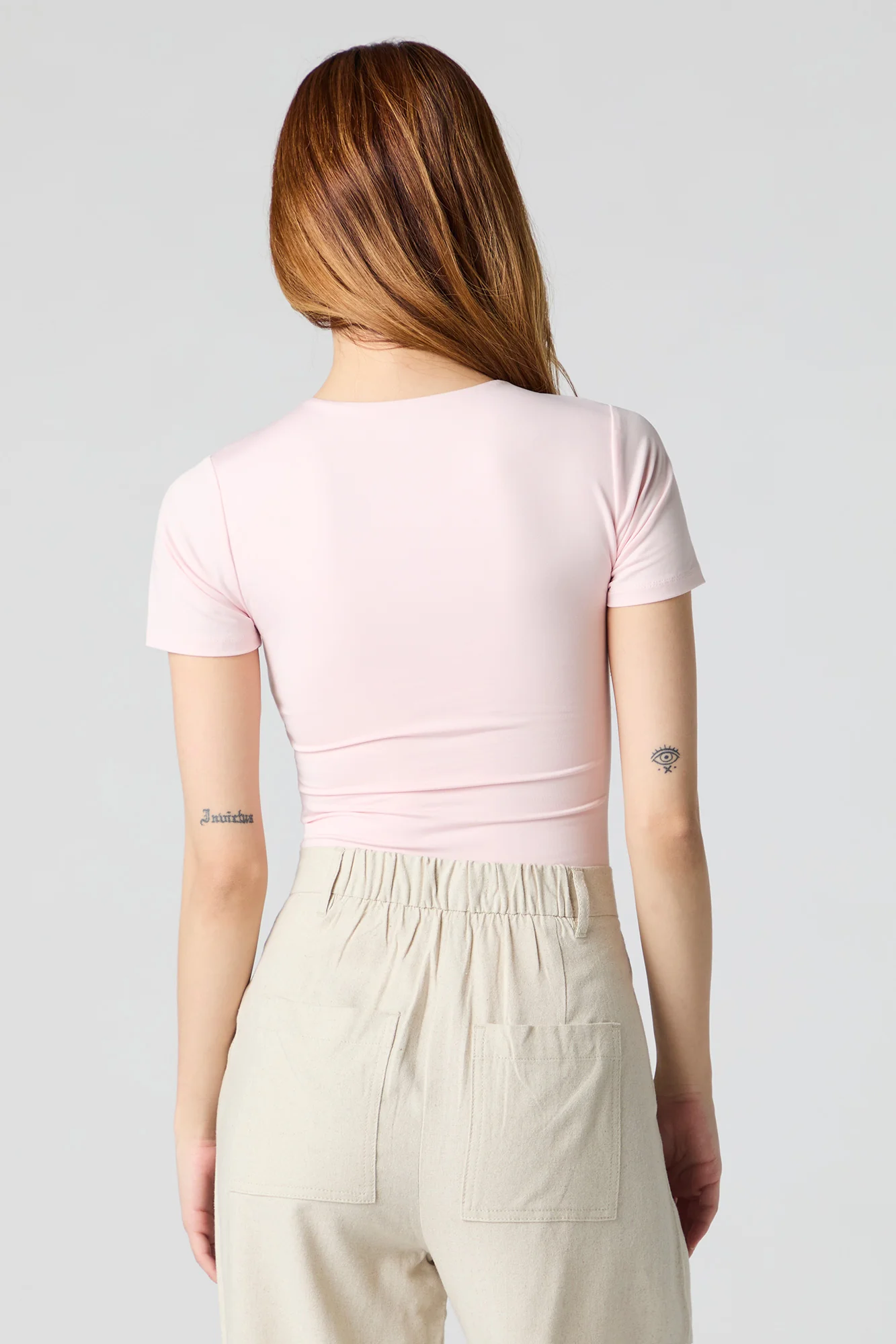 Contour Round Neck Short Sleeve Bodysuit - Image 26