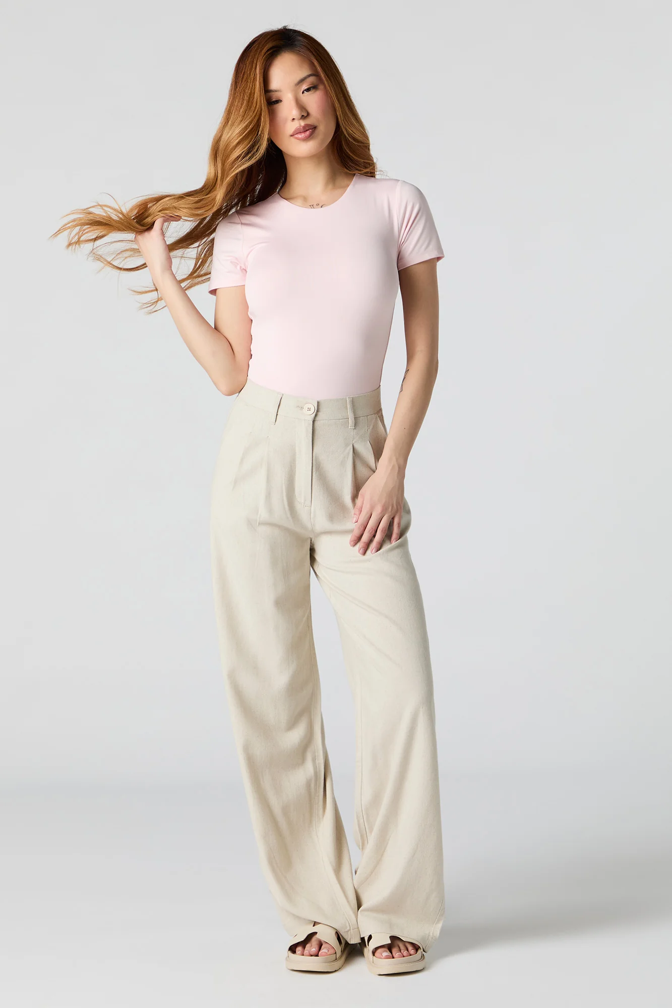 Contour Round Neck Short Sleeve Bodysuit - Image 27