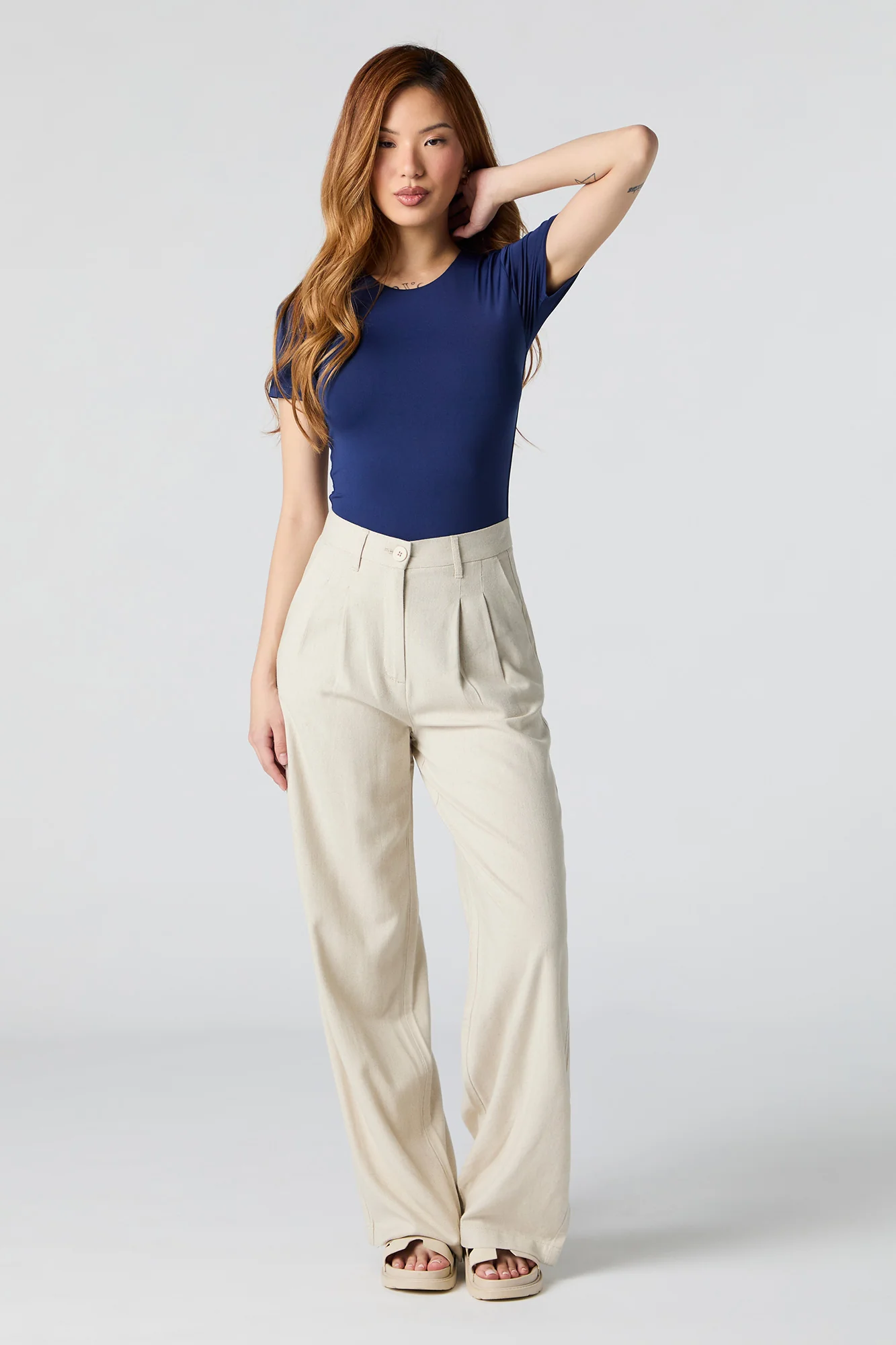 Contour Round Neck Short Sleeve Bodysuit - Image 3