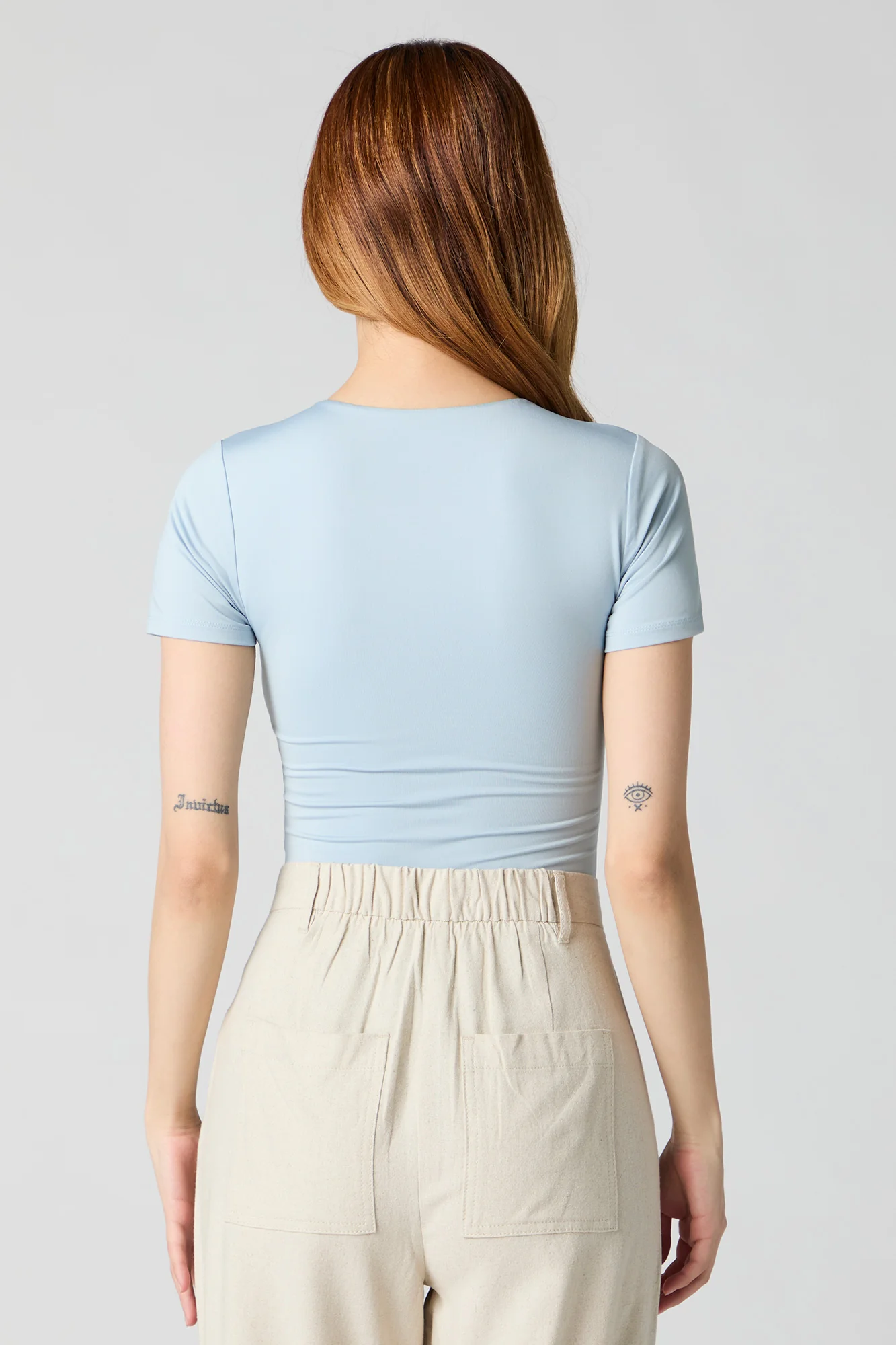 Contour Round Neck Short Sleeve Bodysuit - Image 6
