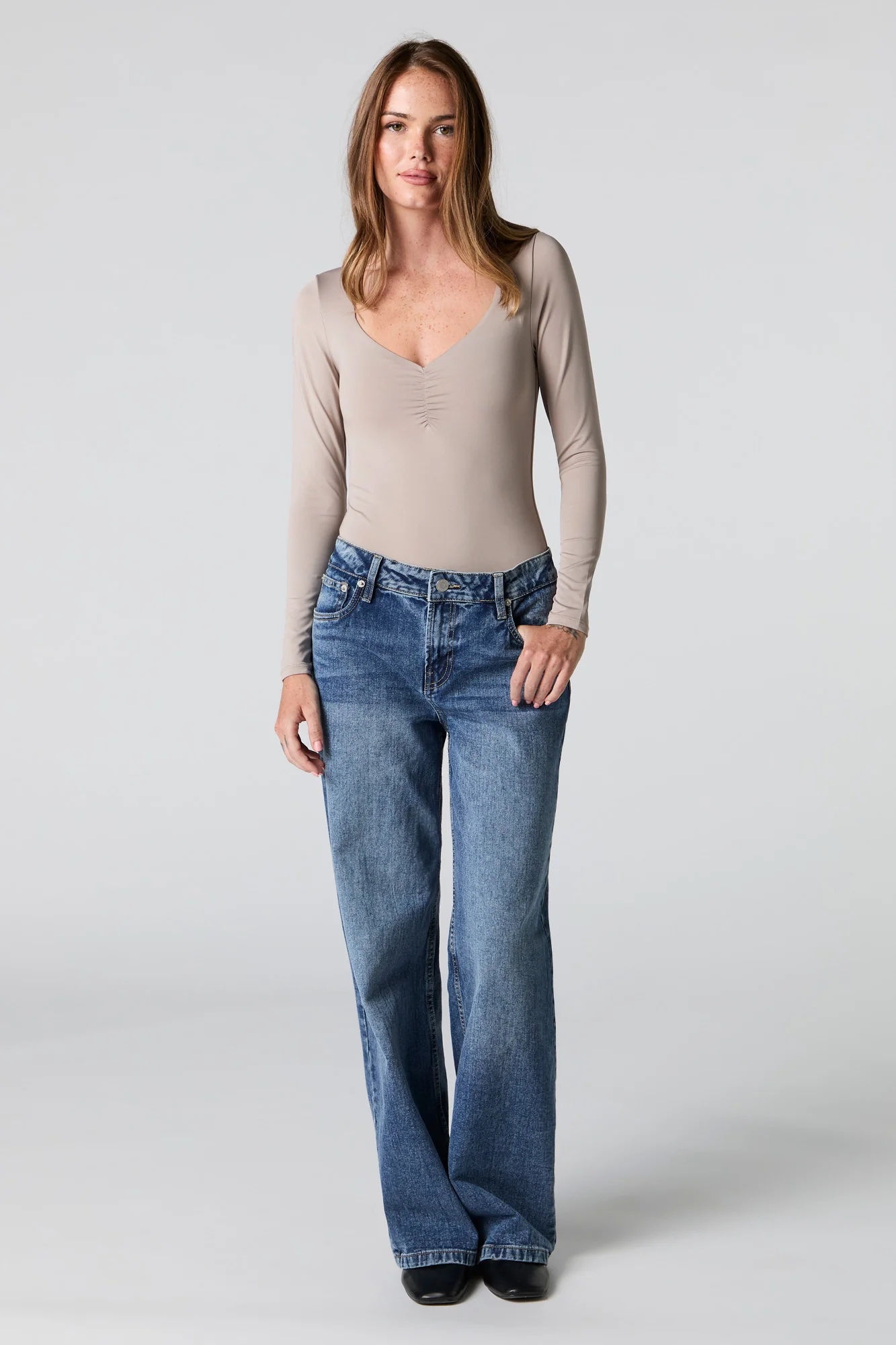 Contour Cinched Long Sleeve Bodysuit - Image 15