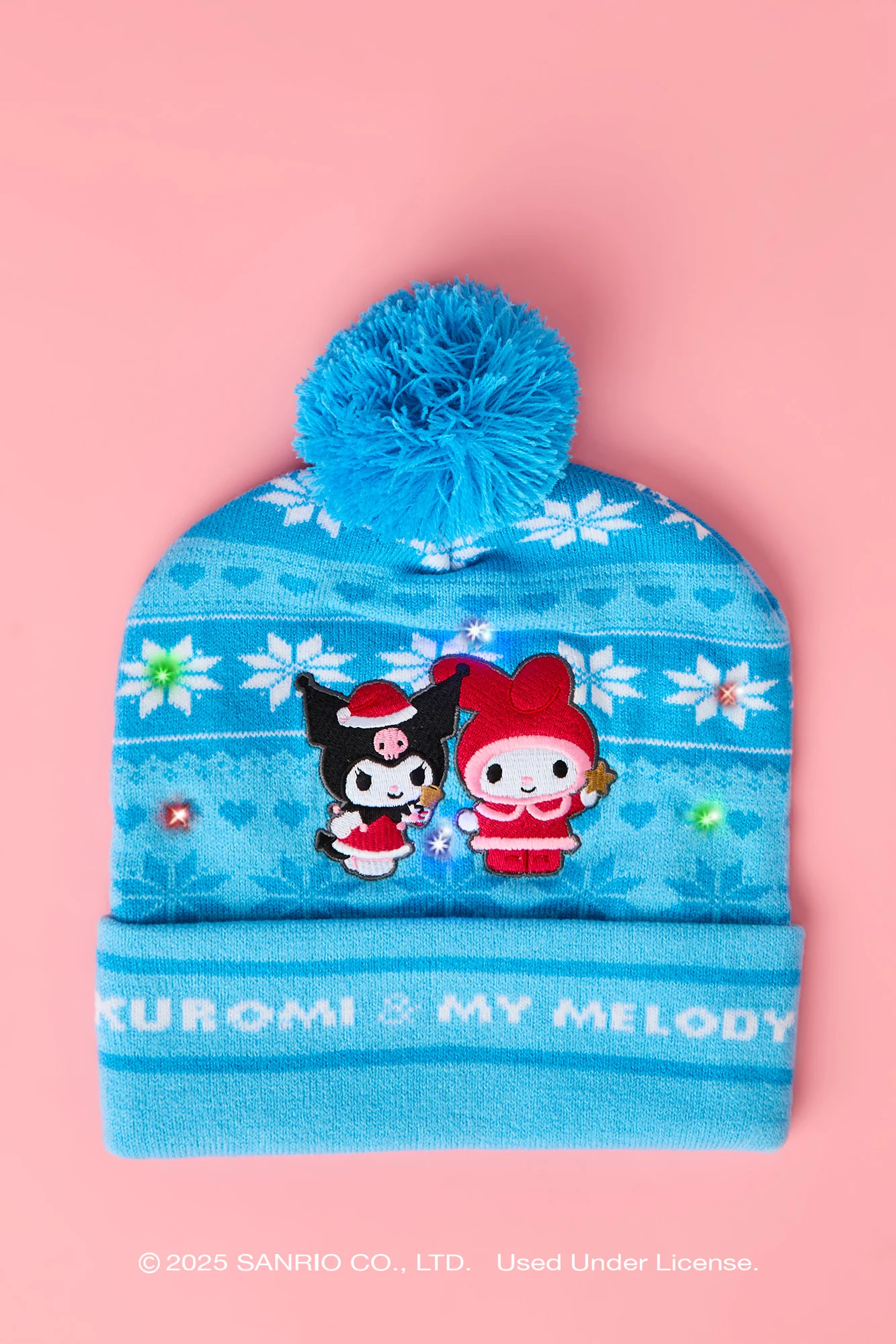 My Melody™ & Kuromi™ Christmas Light-Up Beanie - Image 3