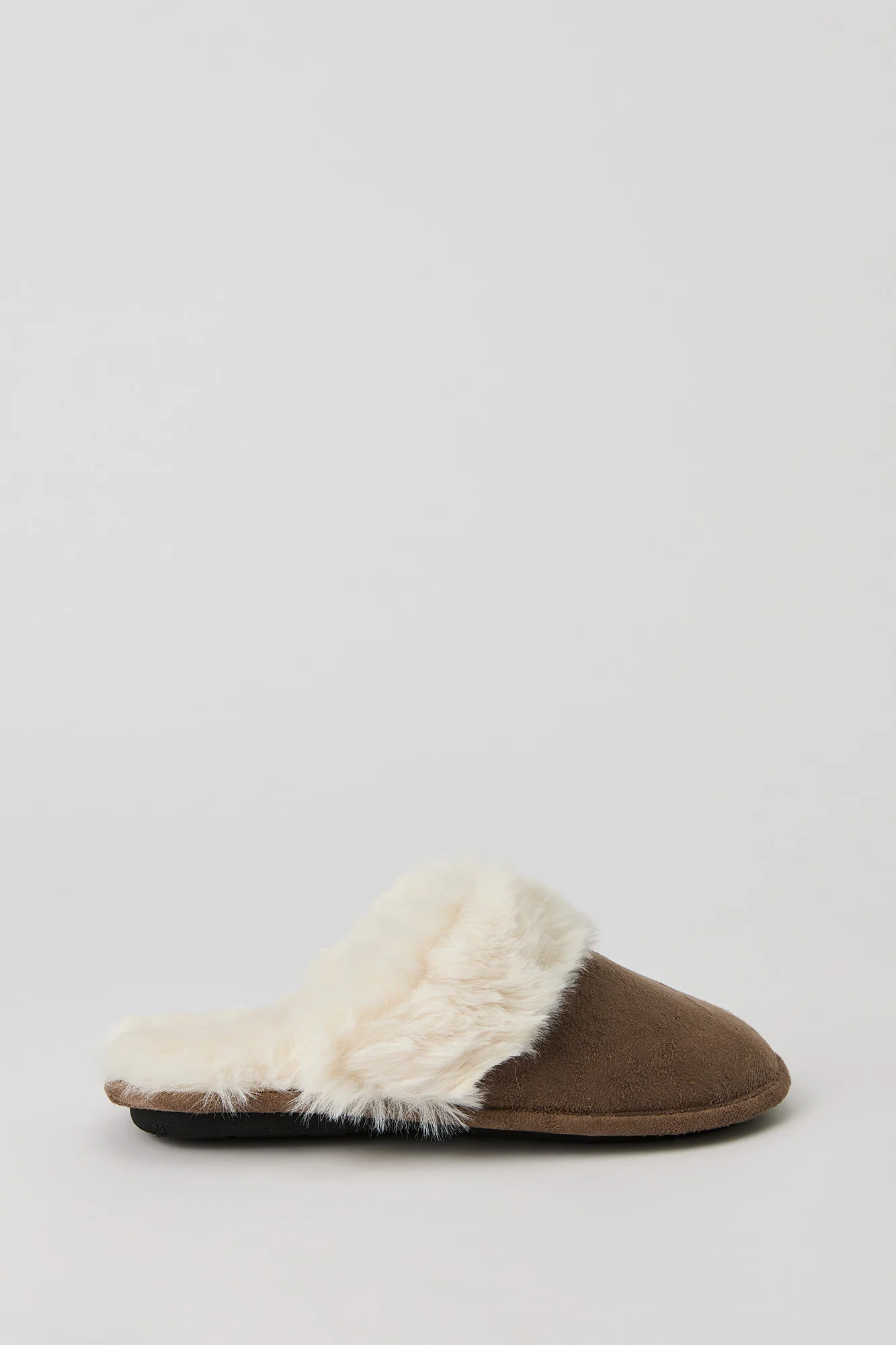 Faux Fur Collared Slippers - Image 10