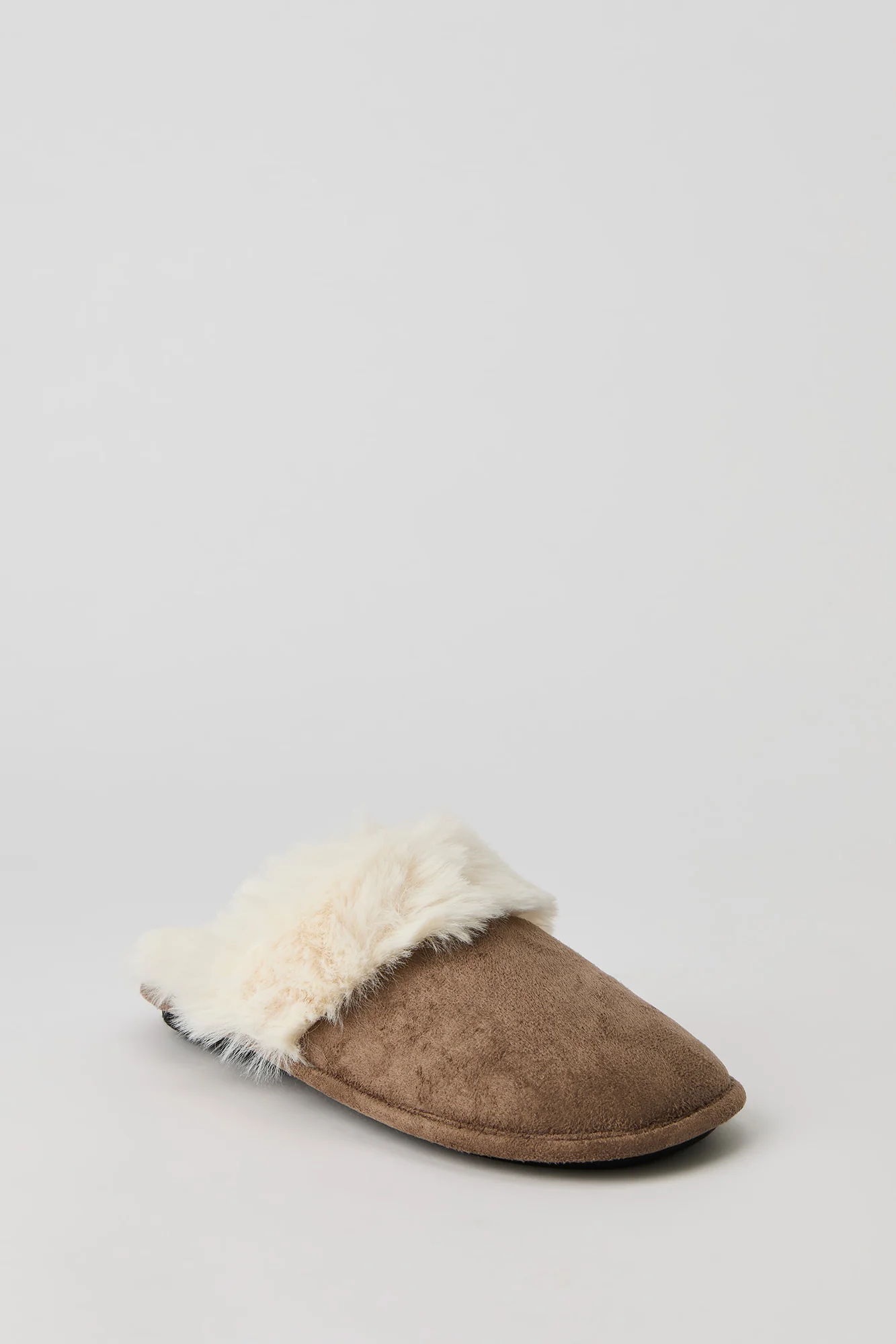 Faux Fur Collared Slippers - Image 11