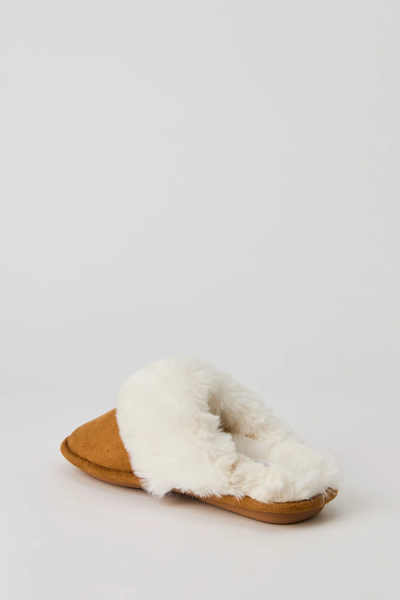 Faux Fur Collared Slippers - Image 4