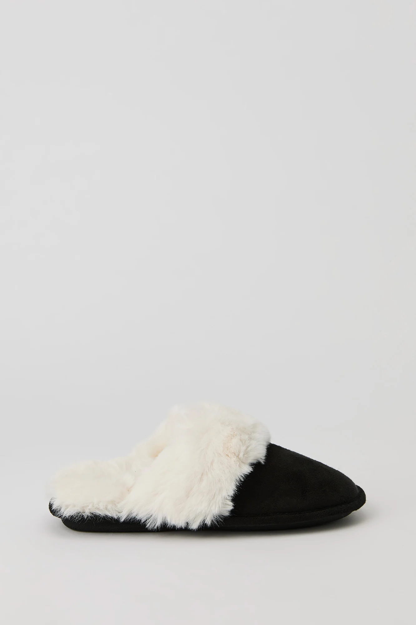Faux Fur Collared Slippers - Image 6