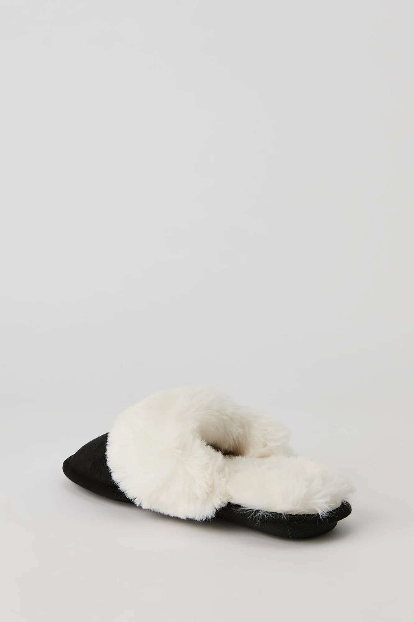 Faux Fur Collared Slippers - Image 8