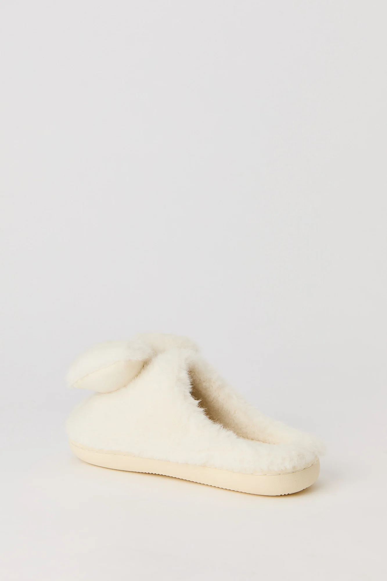Faux Fur Bow Slippers - Image 7